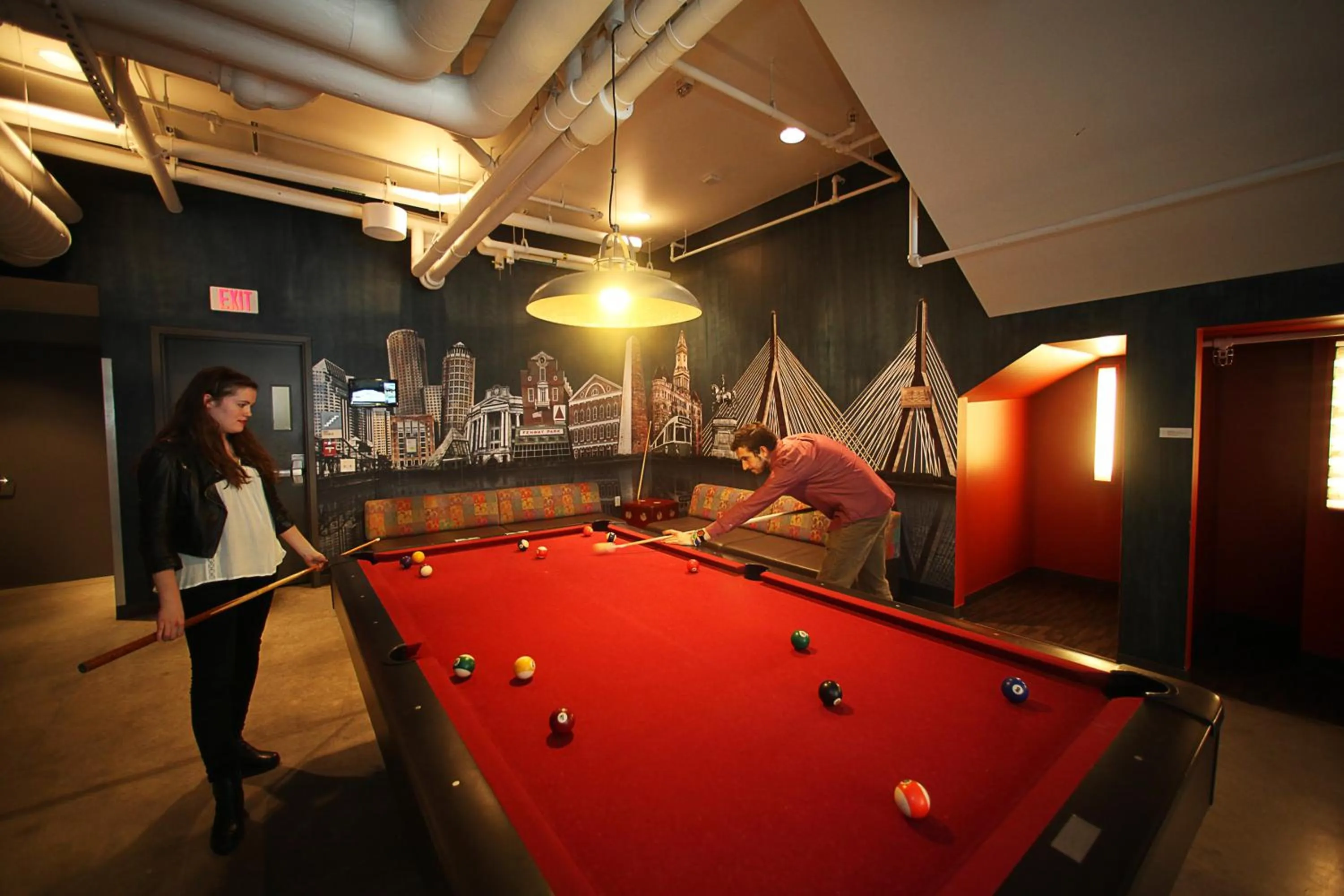 Billiard in HI Boston Hostel