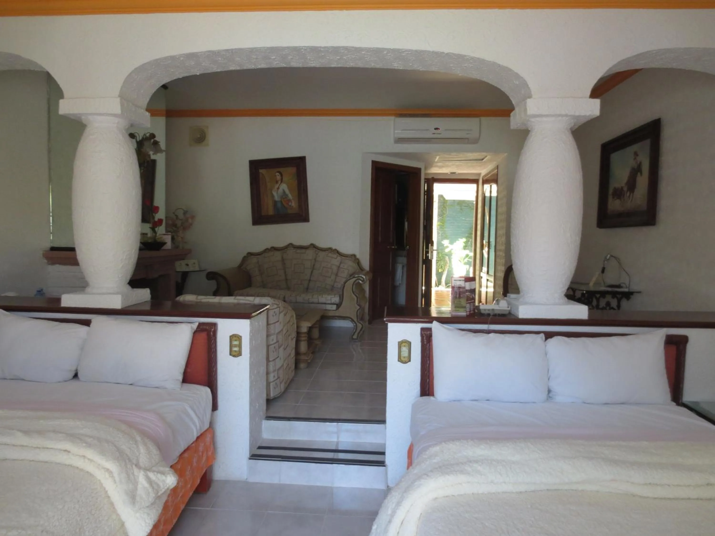 Decorative detail, Bed in Gran Hotel Hacienda De La Noria