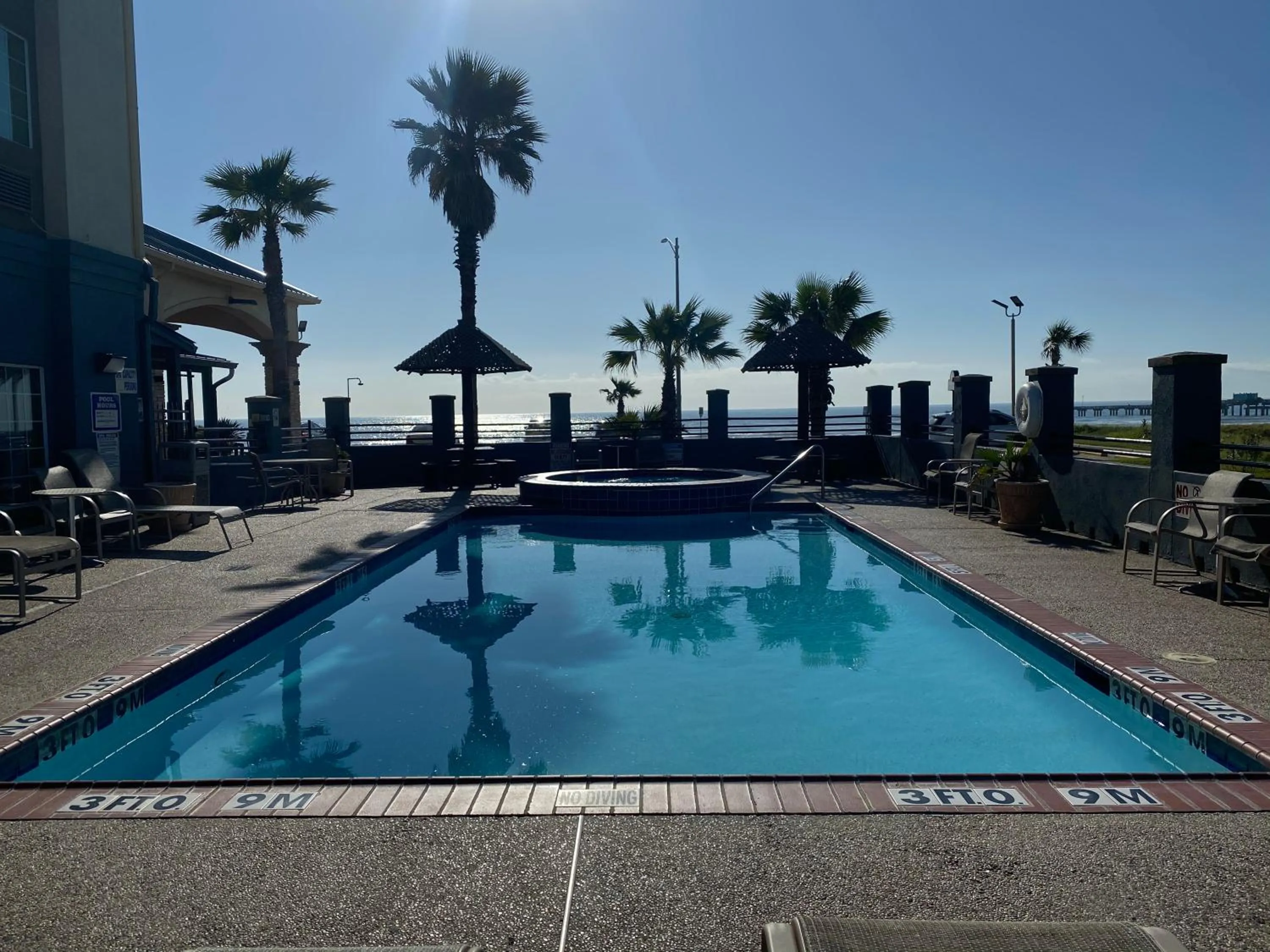 Swimming pool in Galveston Beach Hotel