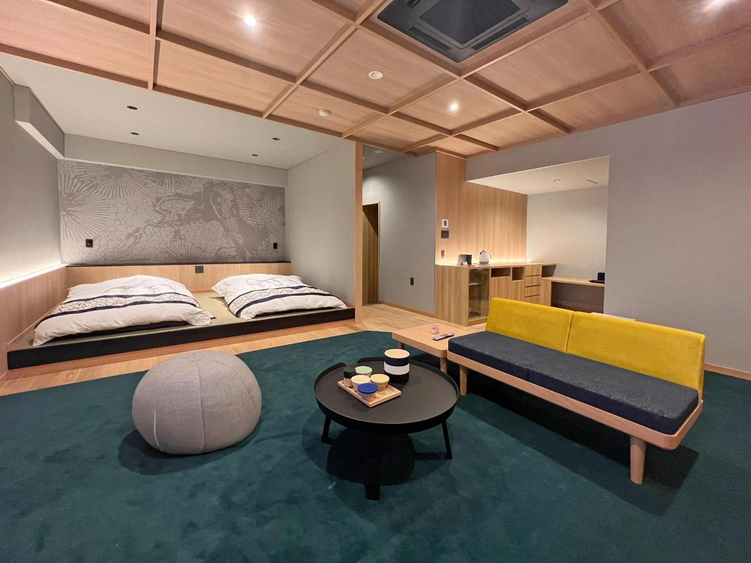 Photo of the whole room, Bed in Houshoutei