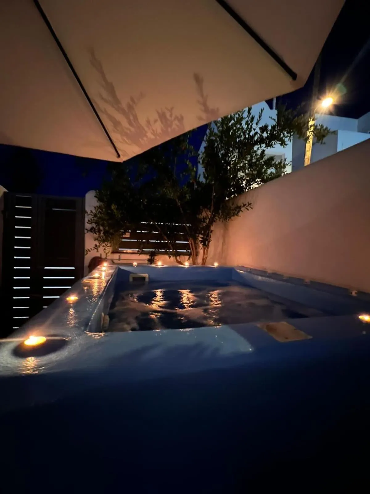 Pool view in The Muses of Santorini Private Jacuzzi Suites