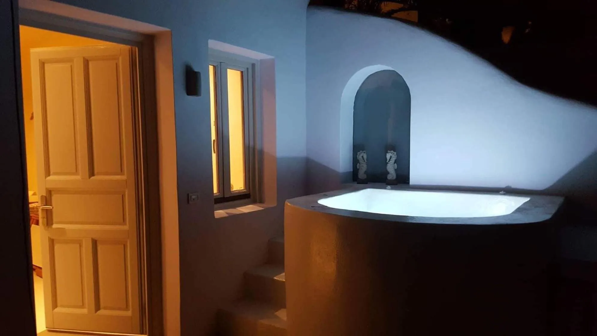 Balcony/Terrace in The Muses of Santorini Private Jacuzzi Suites