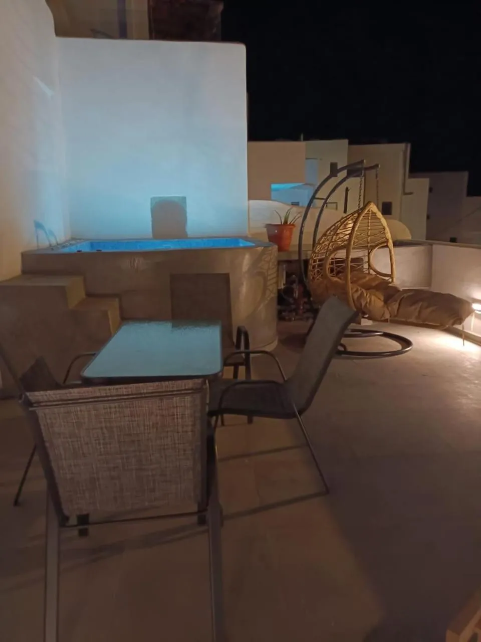 Patio in The Muses of Santorini Private Jacuzzi Suites