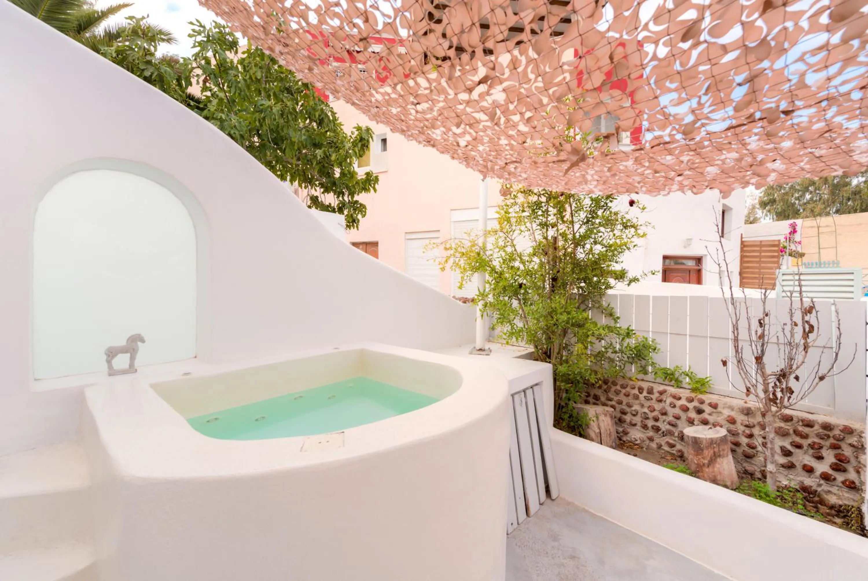 Balcony/Terrace in The Muses of Santorini Private Jacuzzi Suites