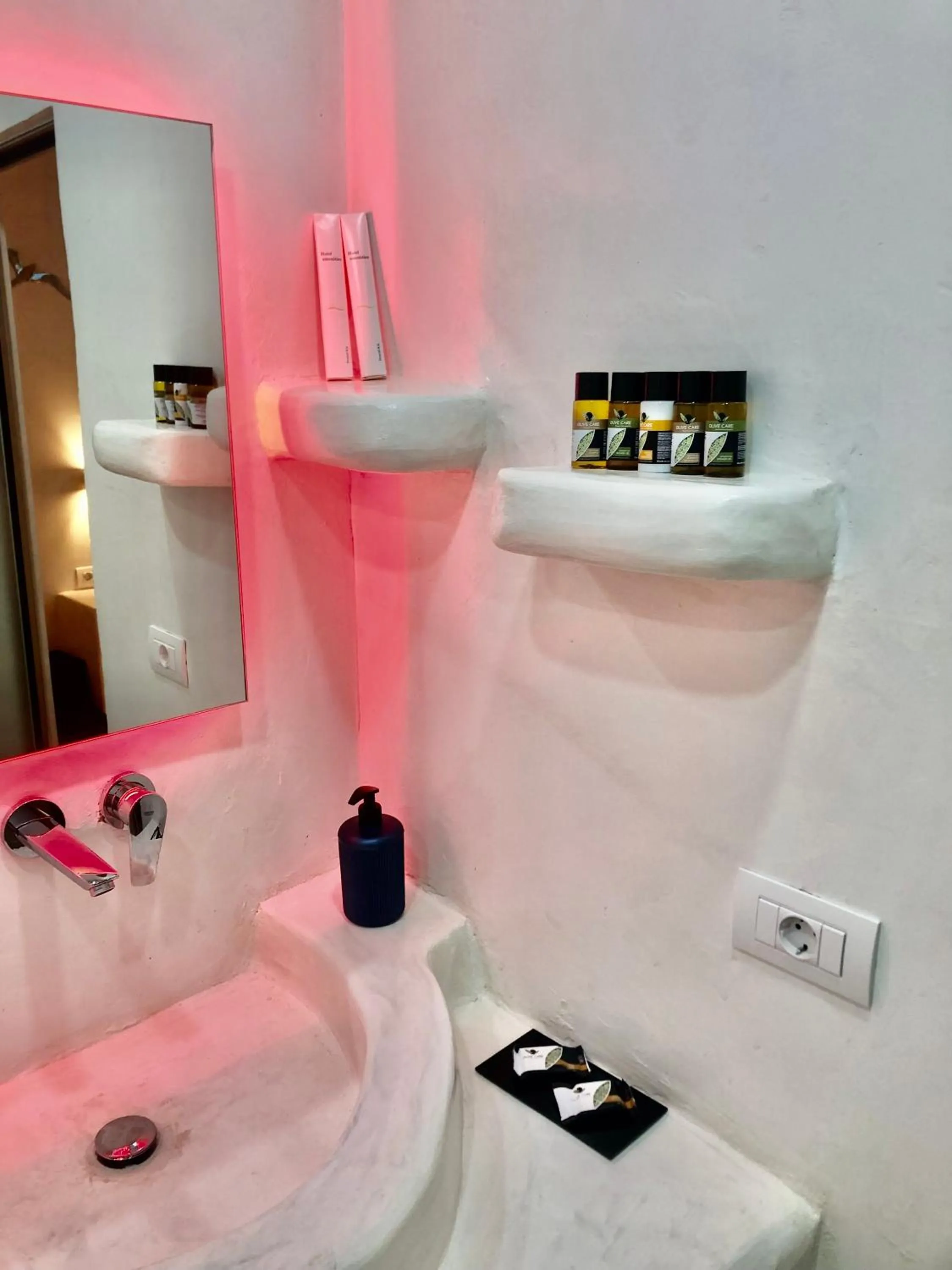 Bathroom in The Muses of Santorini Private Jacuzzi Suites