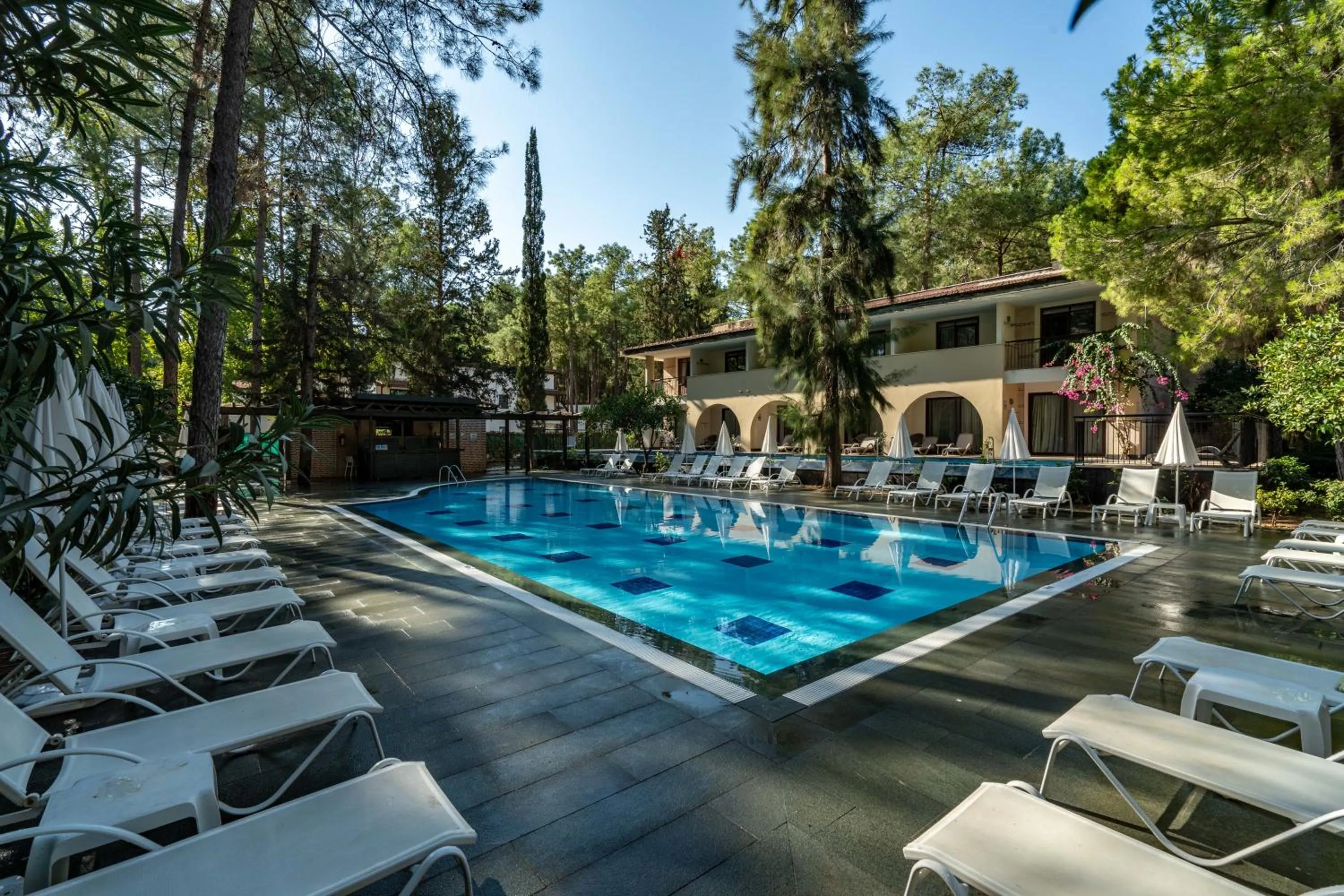 Pool view in Champion Holiday Village