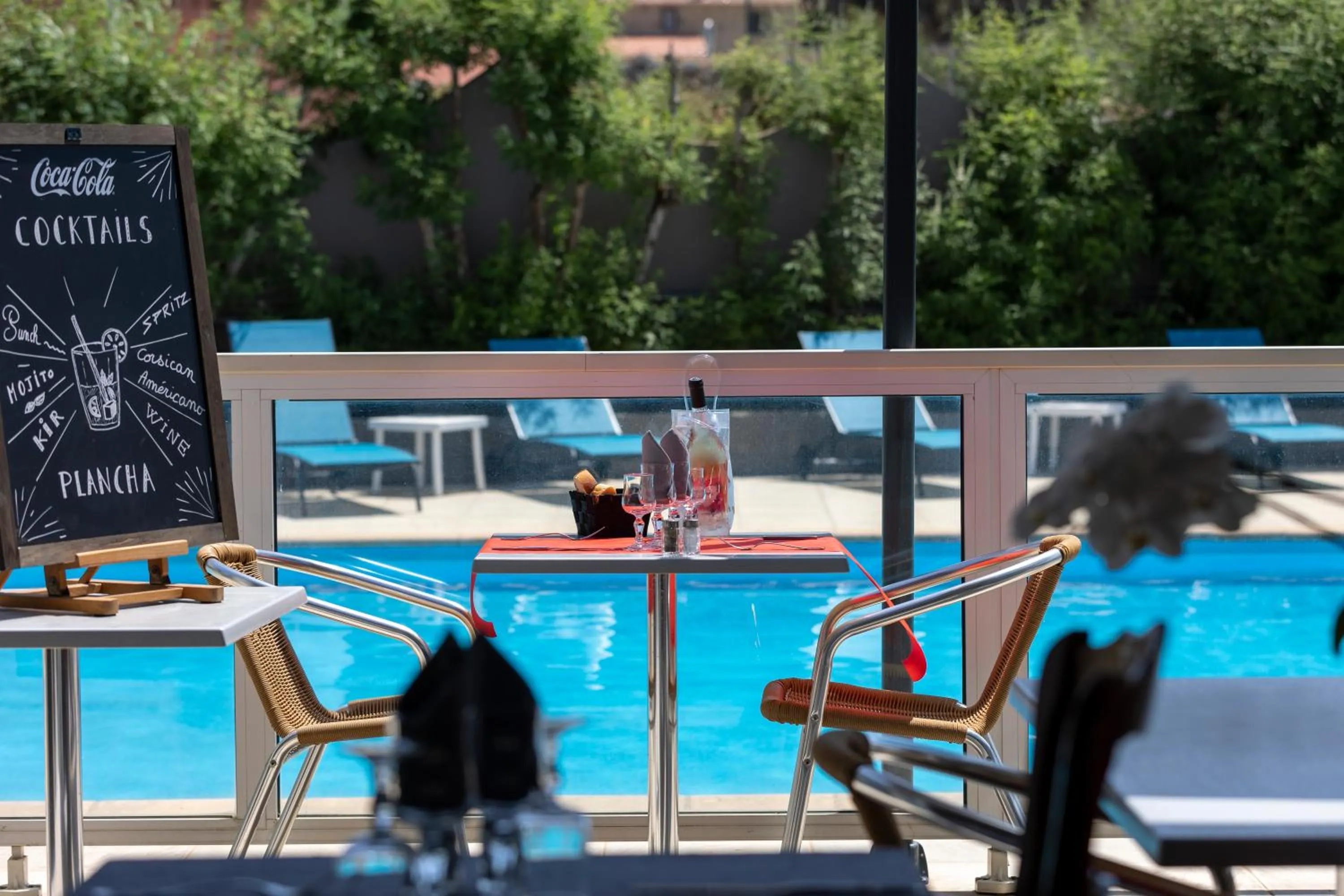 Pool view in Hotel Arcu Di Sole