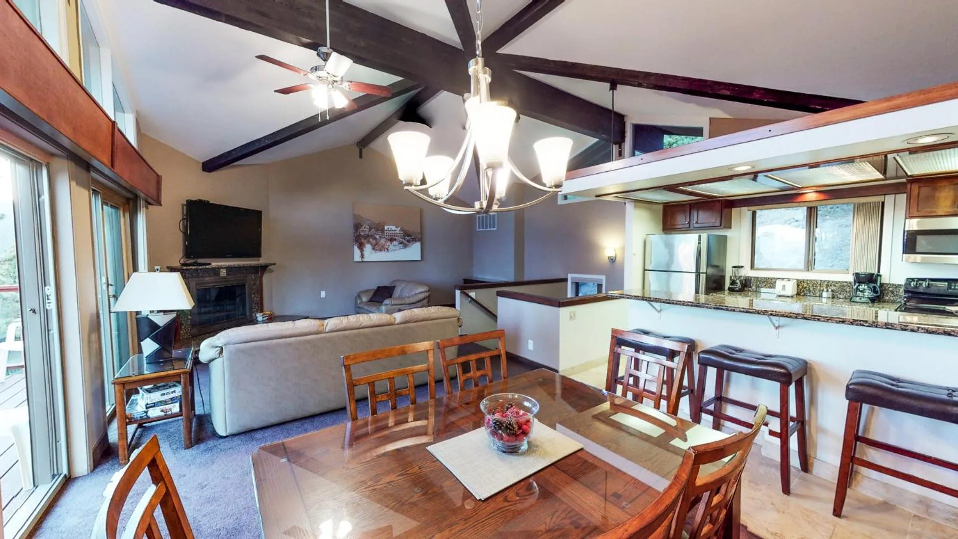 Dining area in Tahoe Chaparral