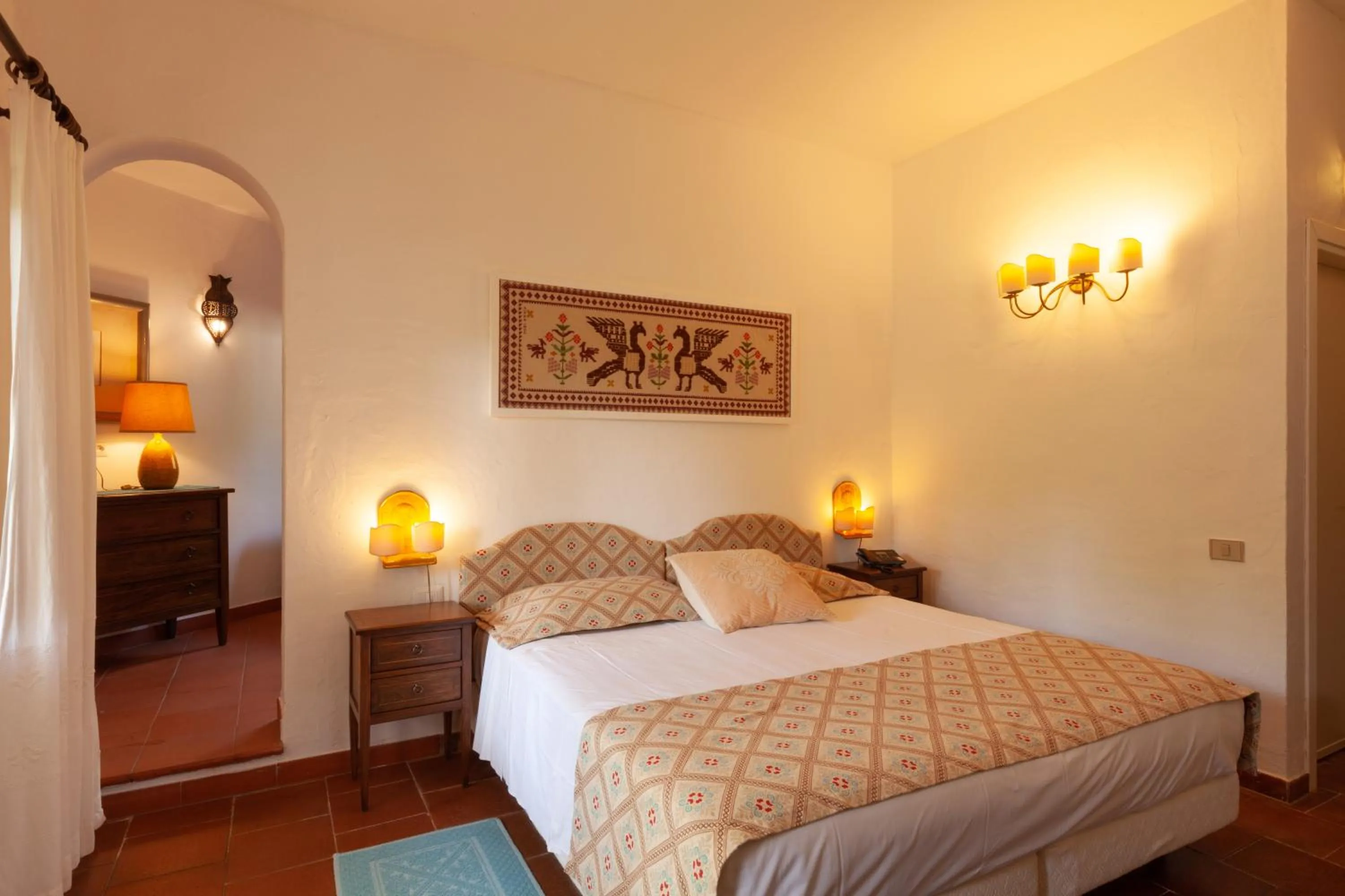 Bed in Nora Club Hotel & Spa