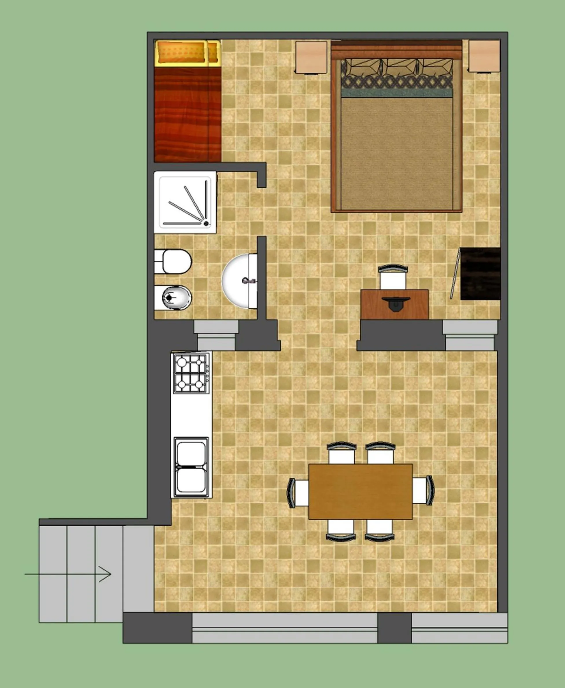 Bedroom in Rifugio Delle Grotte