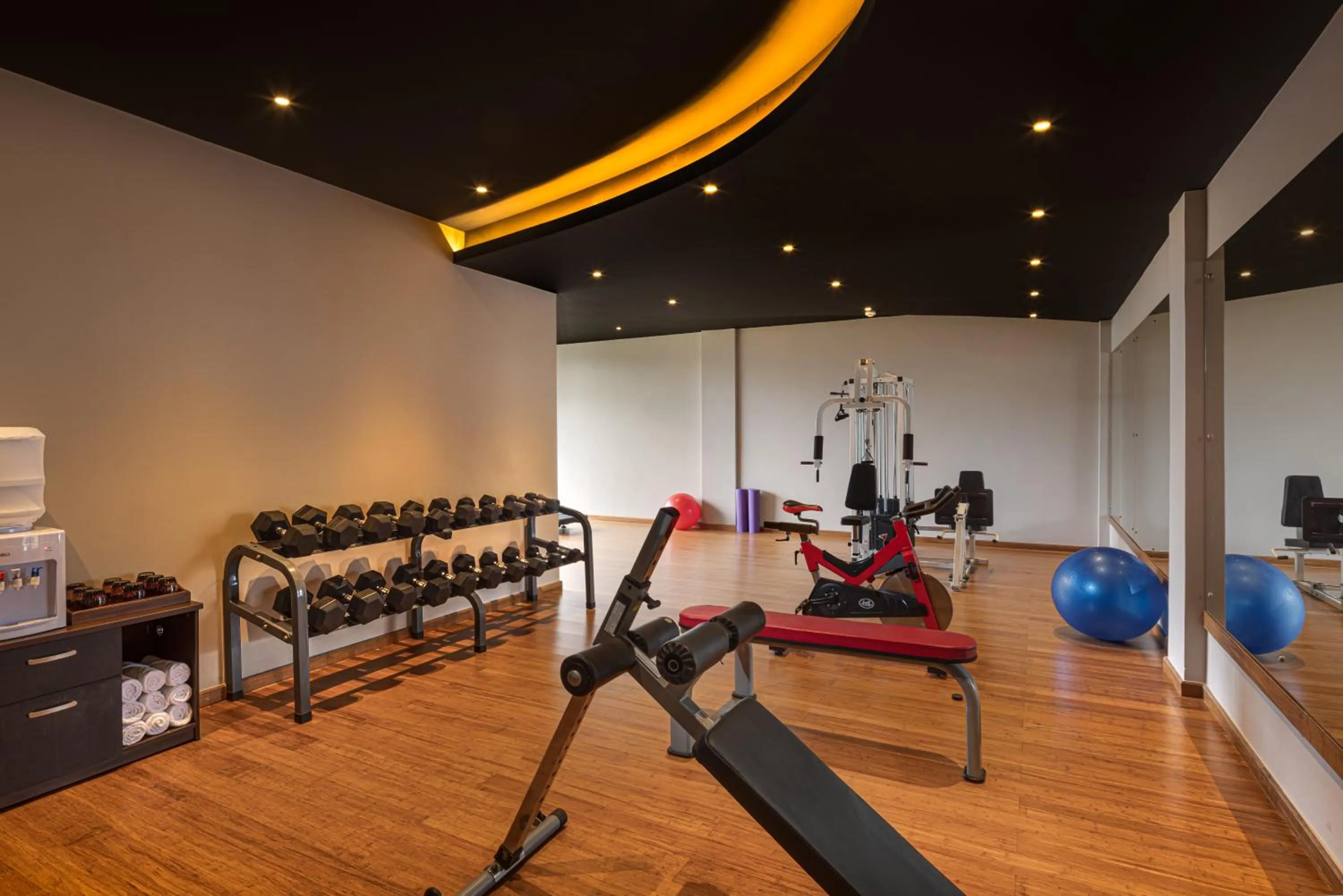 Fitness centre/facilities in The Golden Ridge Hotel
