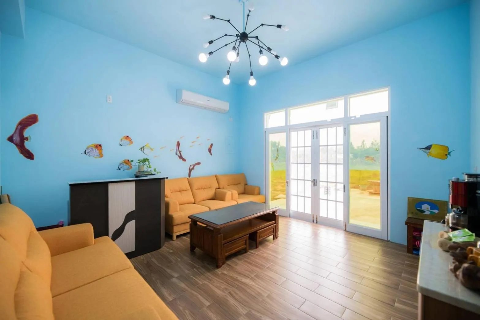 Living room in Penghu Color FIsh Homestay