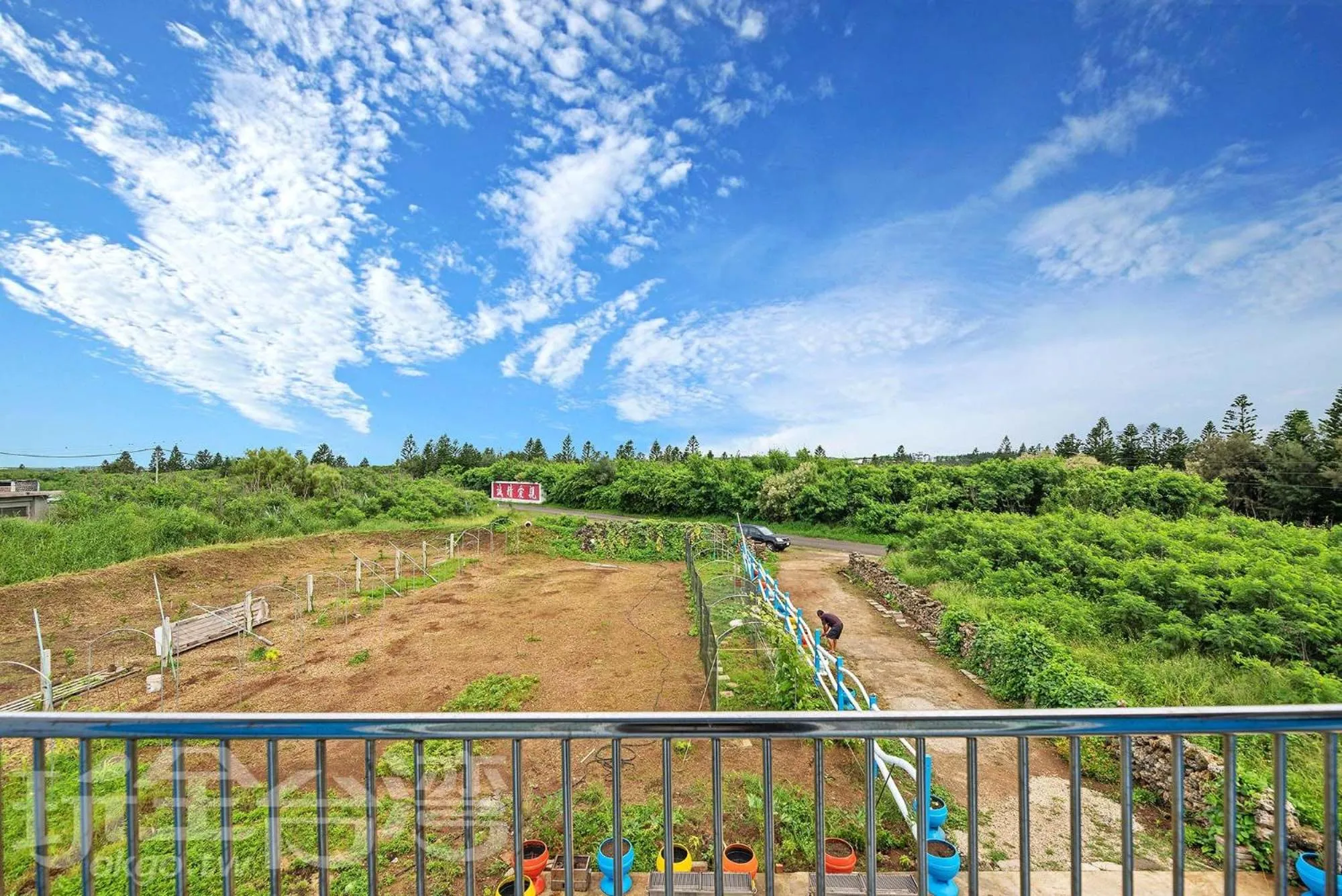 Balcony/Terrace in Penghu Color FIsh Homestay