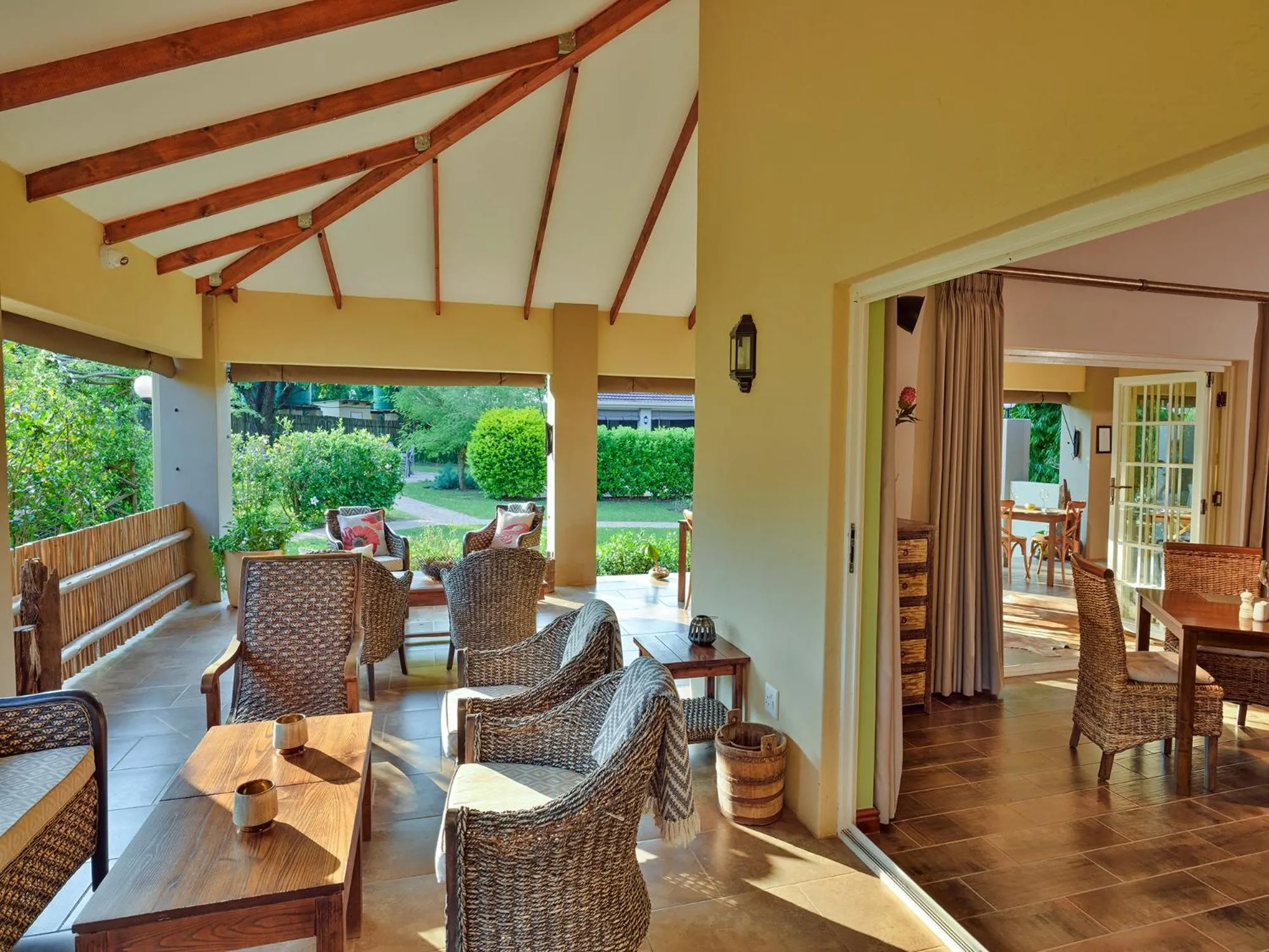 Patio in Monkey Thorn Lodge & Wellness Spa - Adults Only