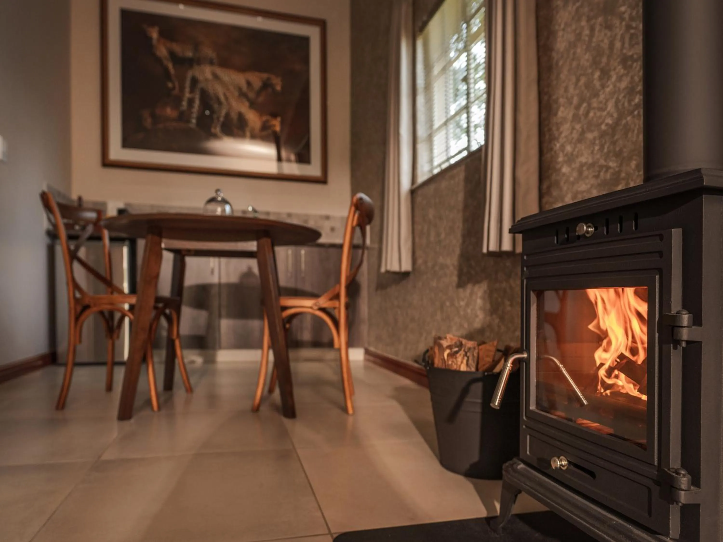 fireplace in Monkey Thorn Lodge & Wellness Spa - Adults Only