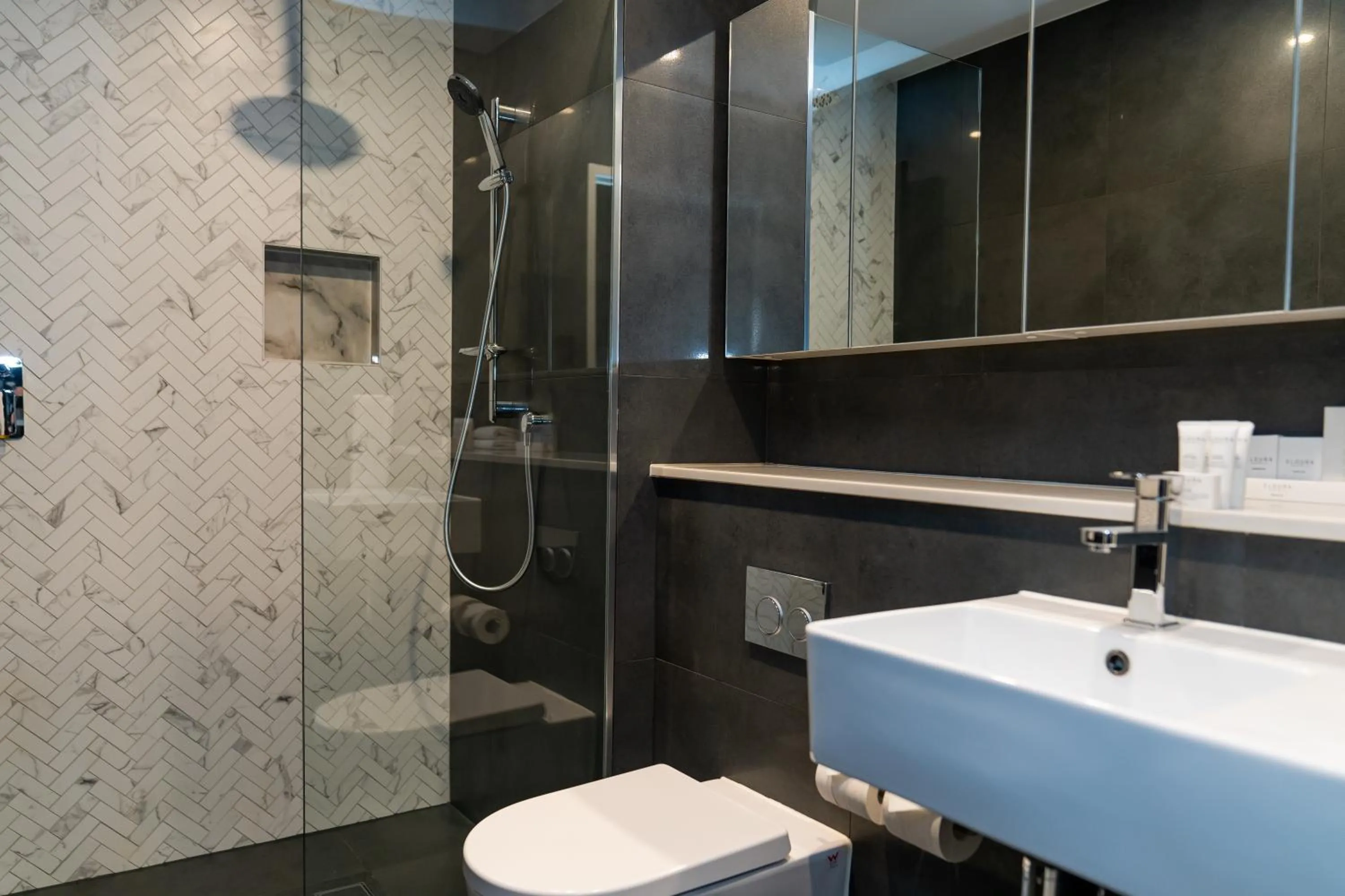 Bathroom in Gladius Hotel & Suites-Parramatta Marsden Street