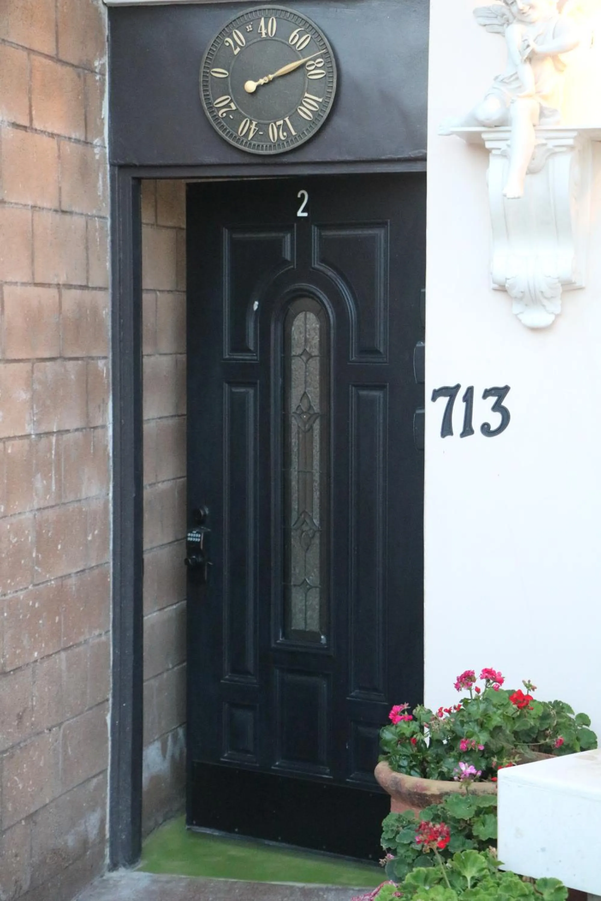 Facade/entrance in Entire Second Flr - Santa Monica Luxury Roman Villa