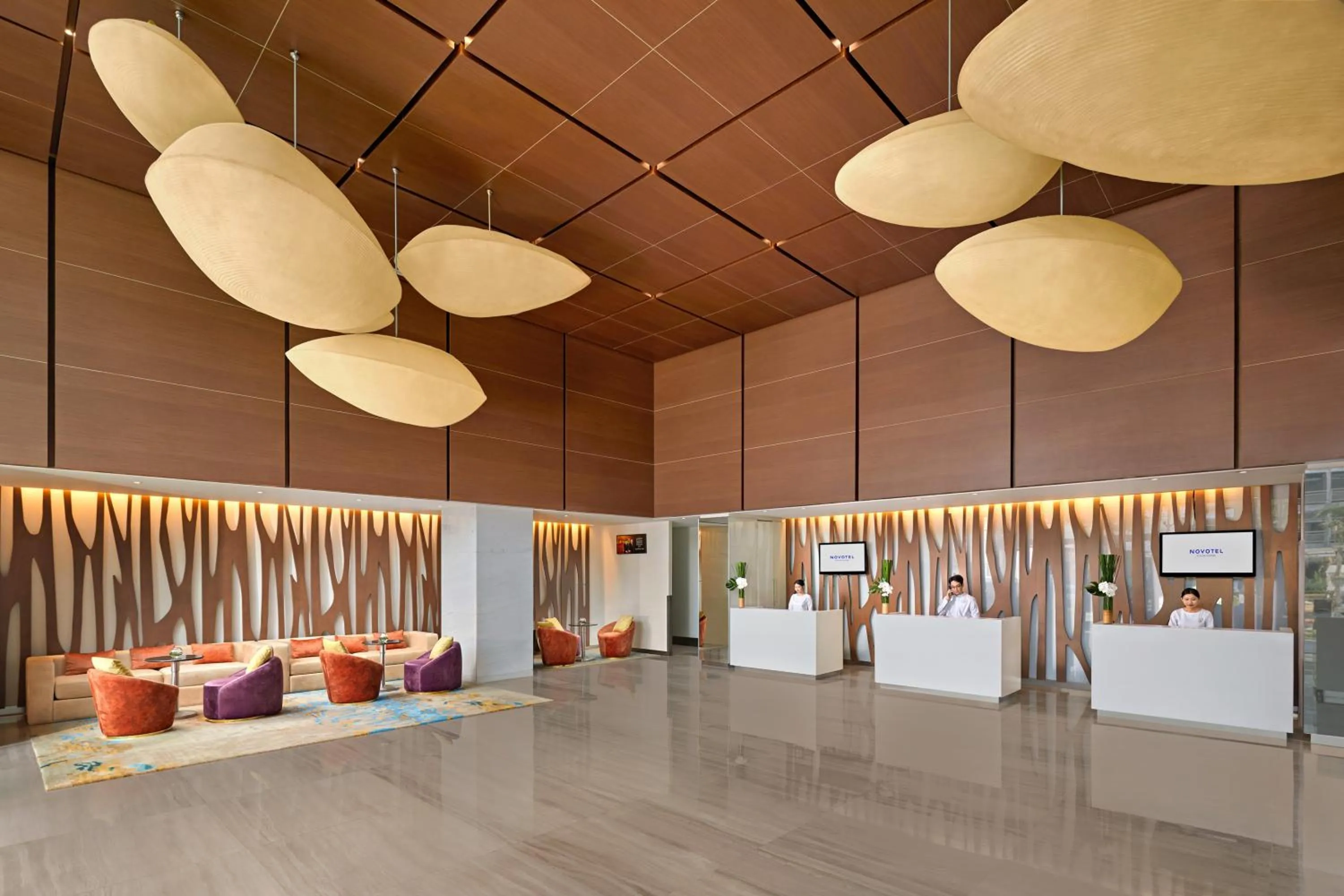 Lobby or reception in Novotel Saigon Centre