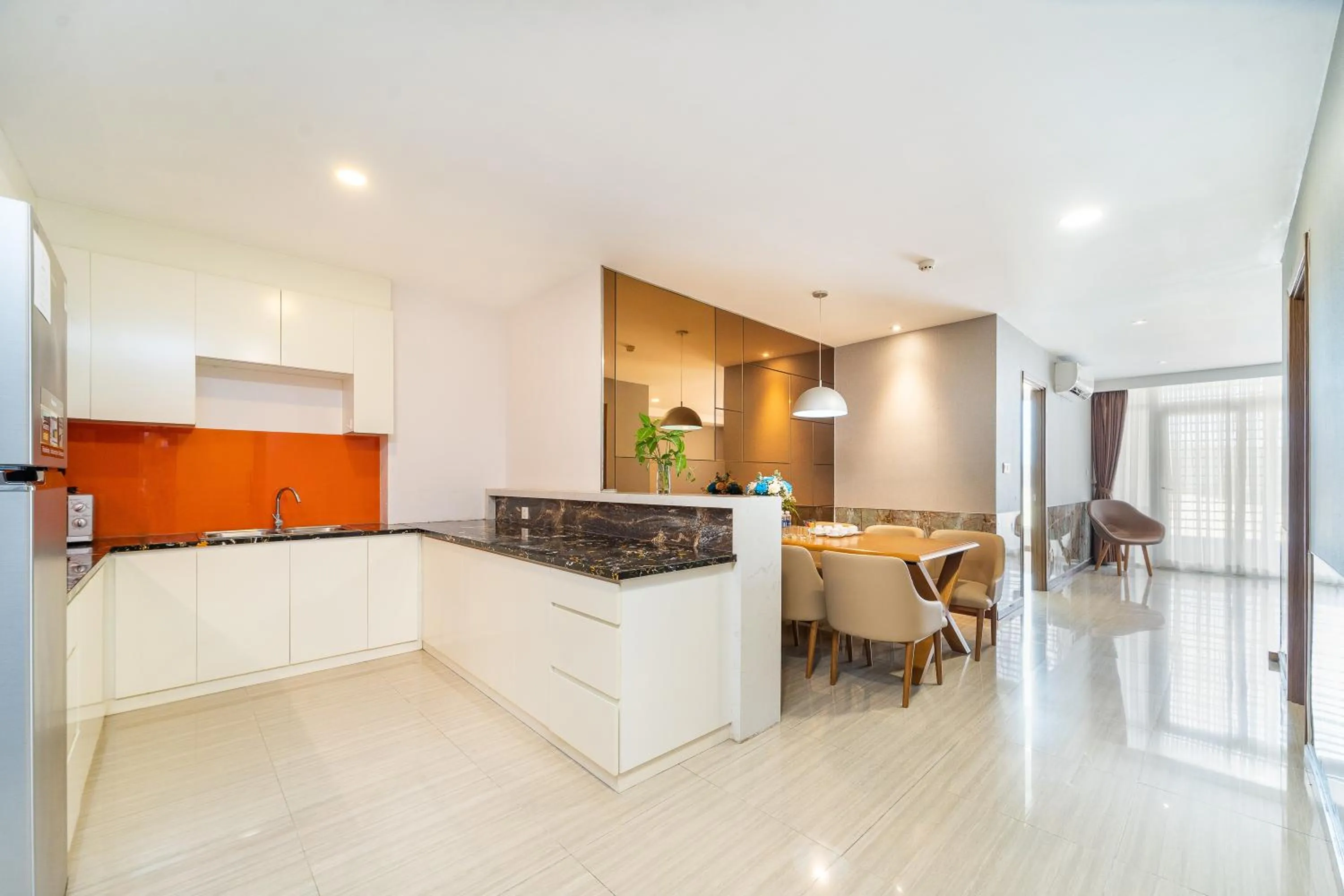 Dining area in DIC Star Landmark