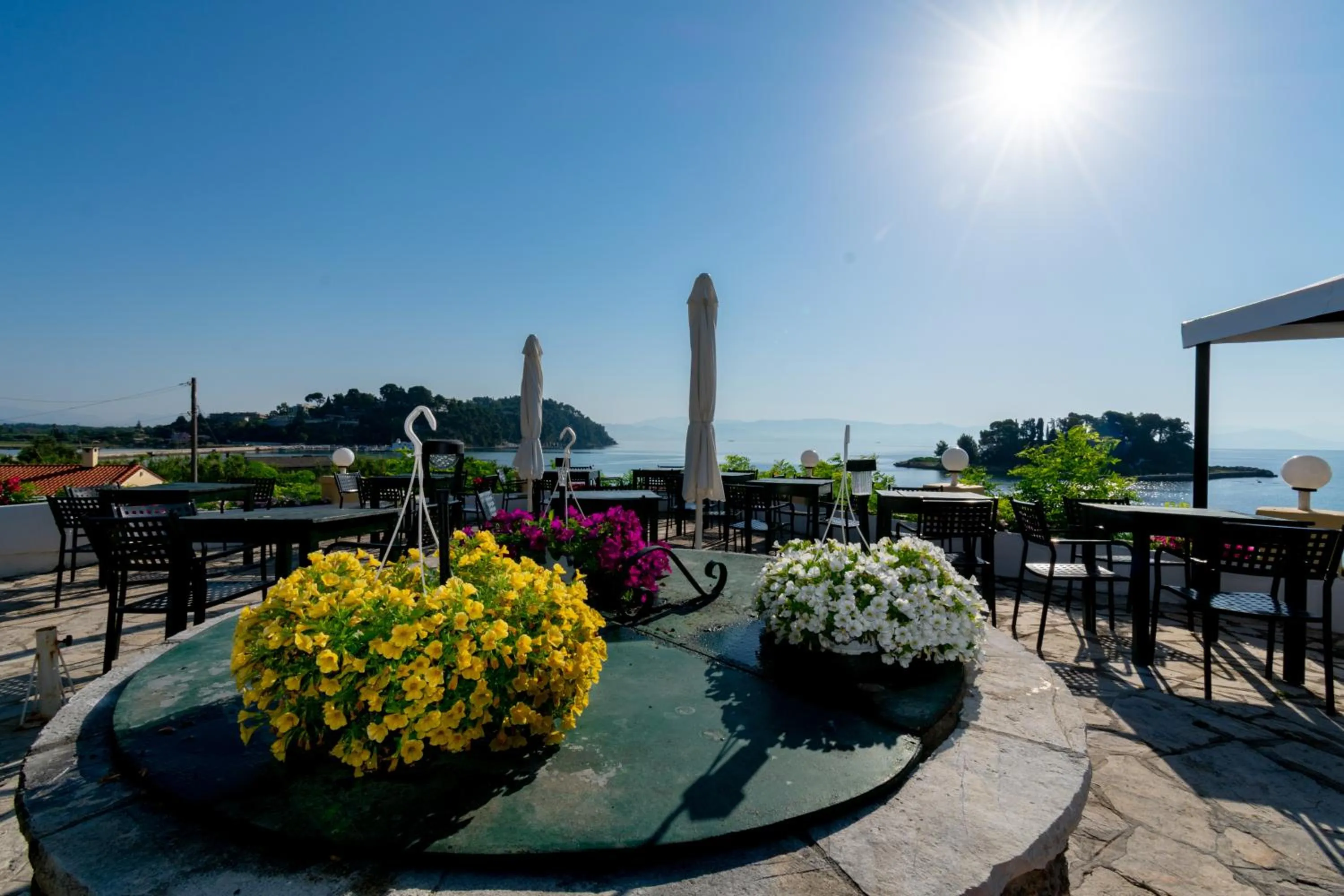 Patio in Aegli Hotel