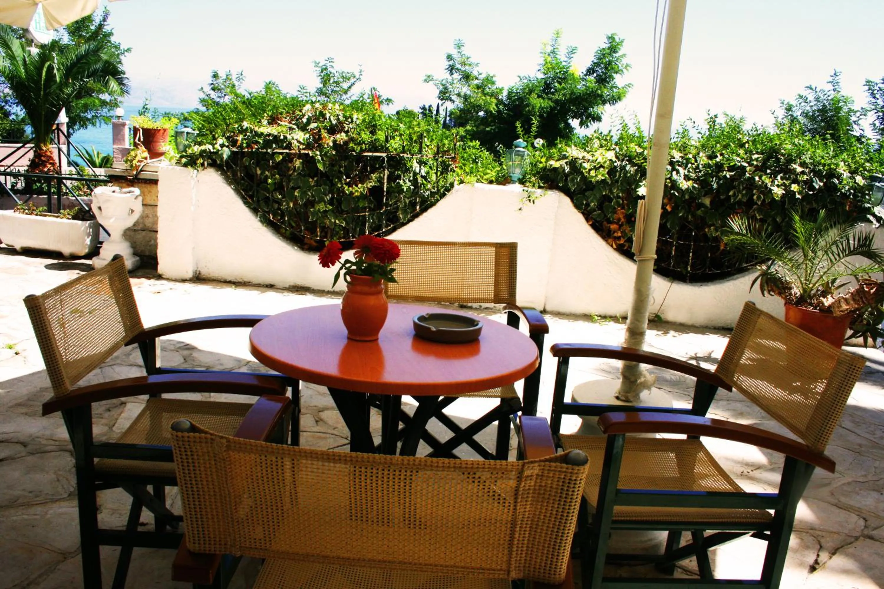 Patio in Aegli Hotel
