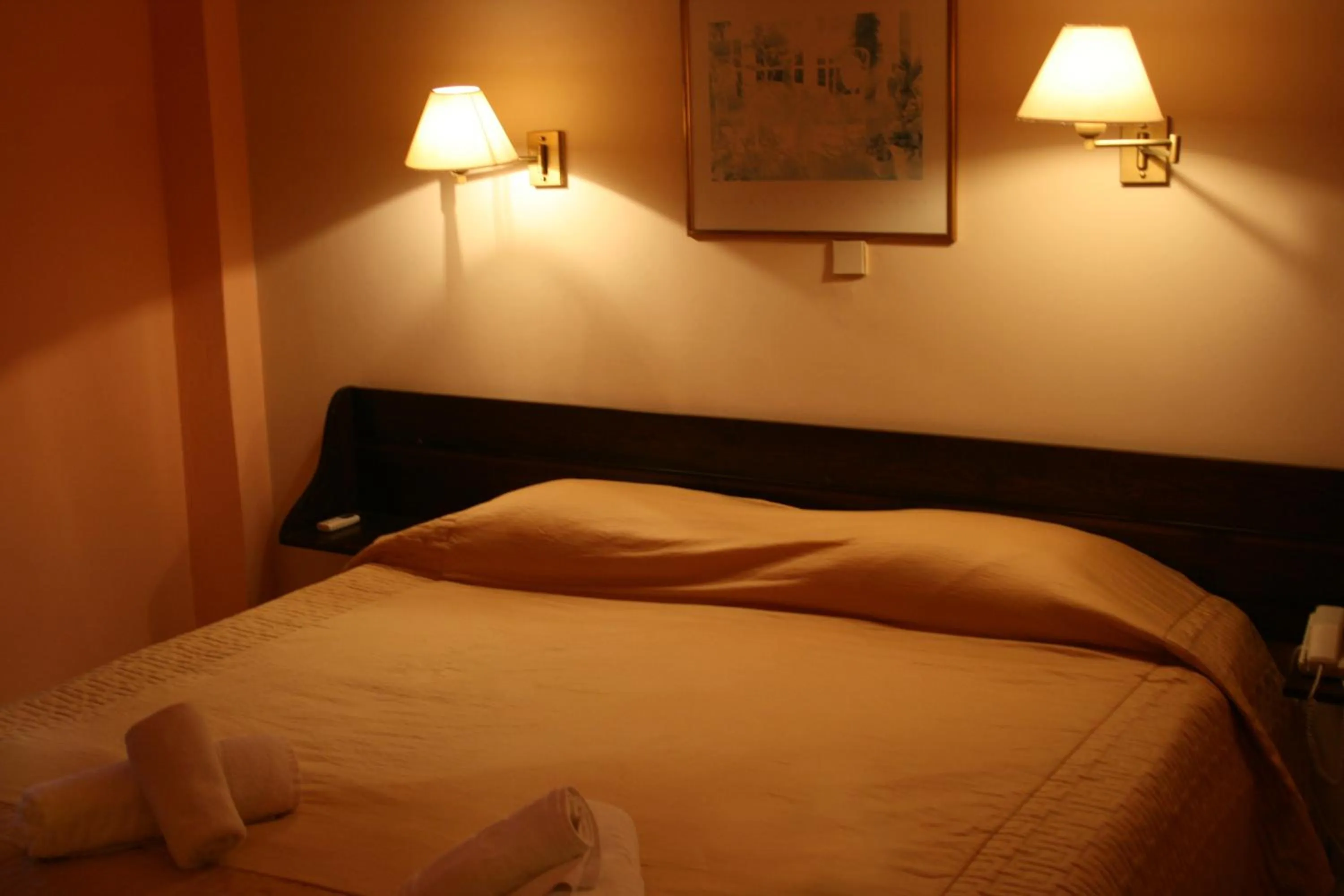 Bed in Aegli Hotel
