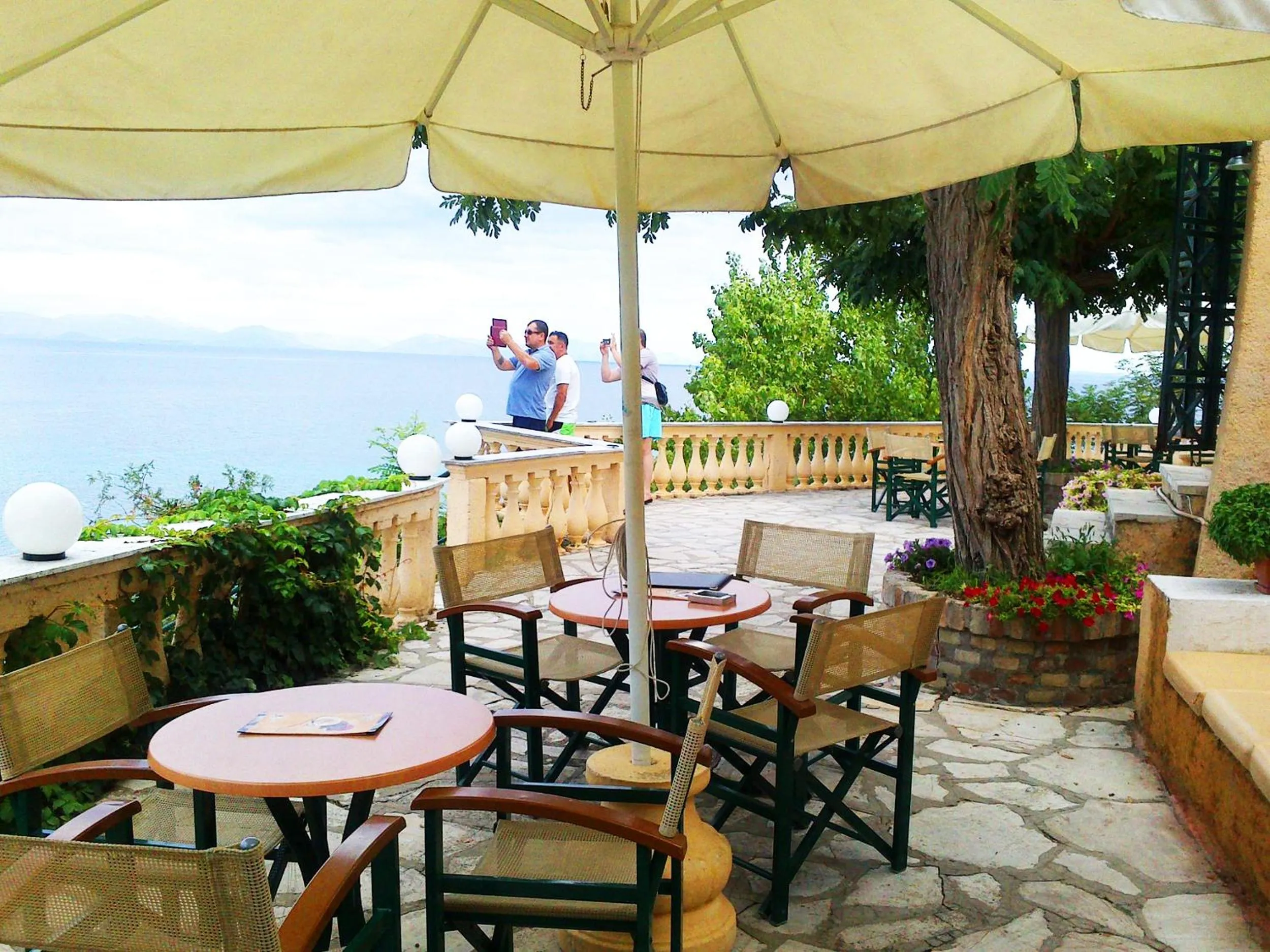 Patio in Aegli Hotel