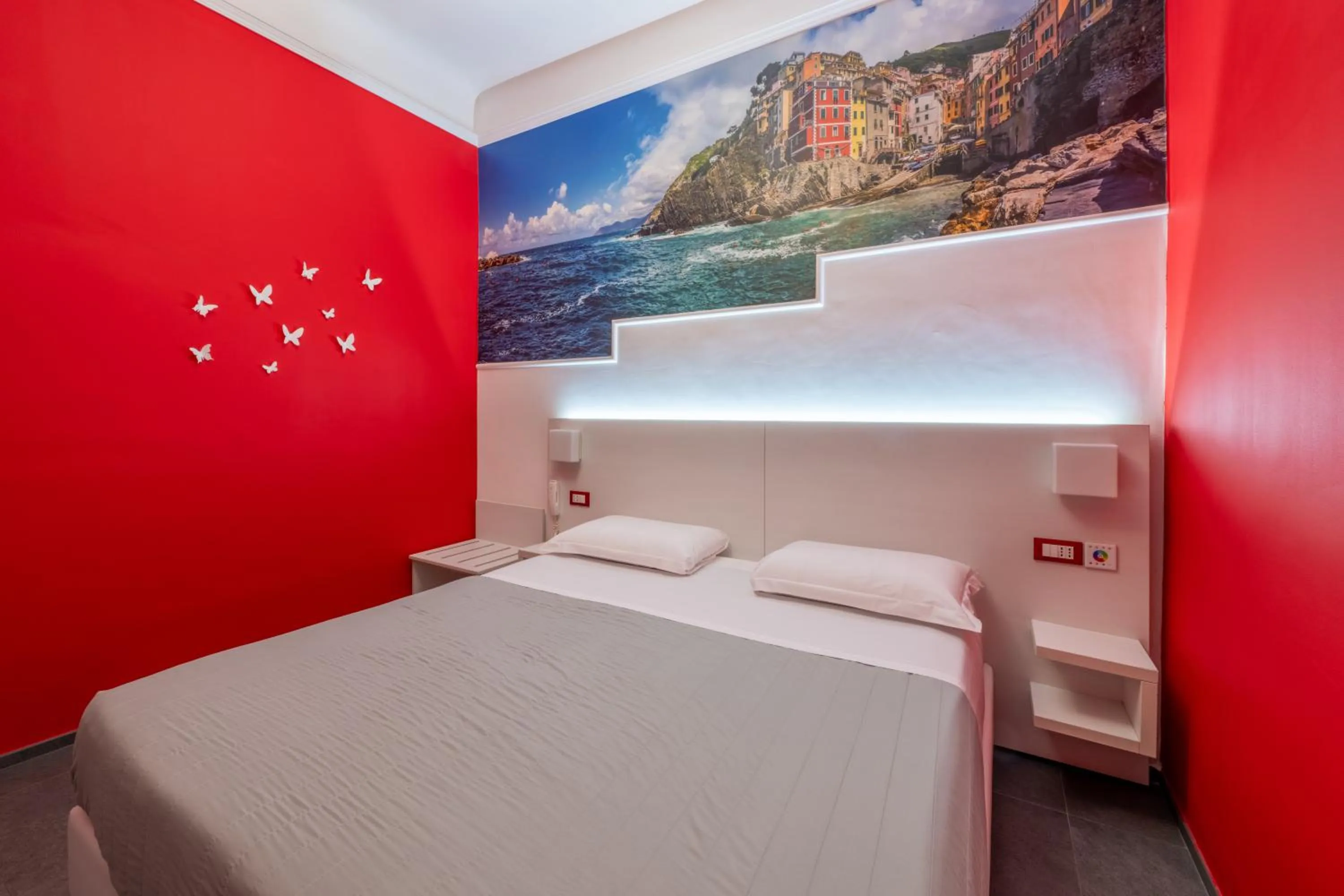 Bedroom, Bed in Hotel Fiume