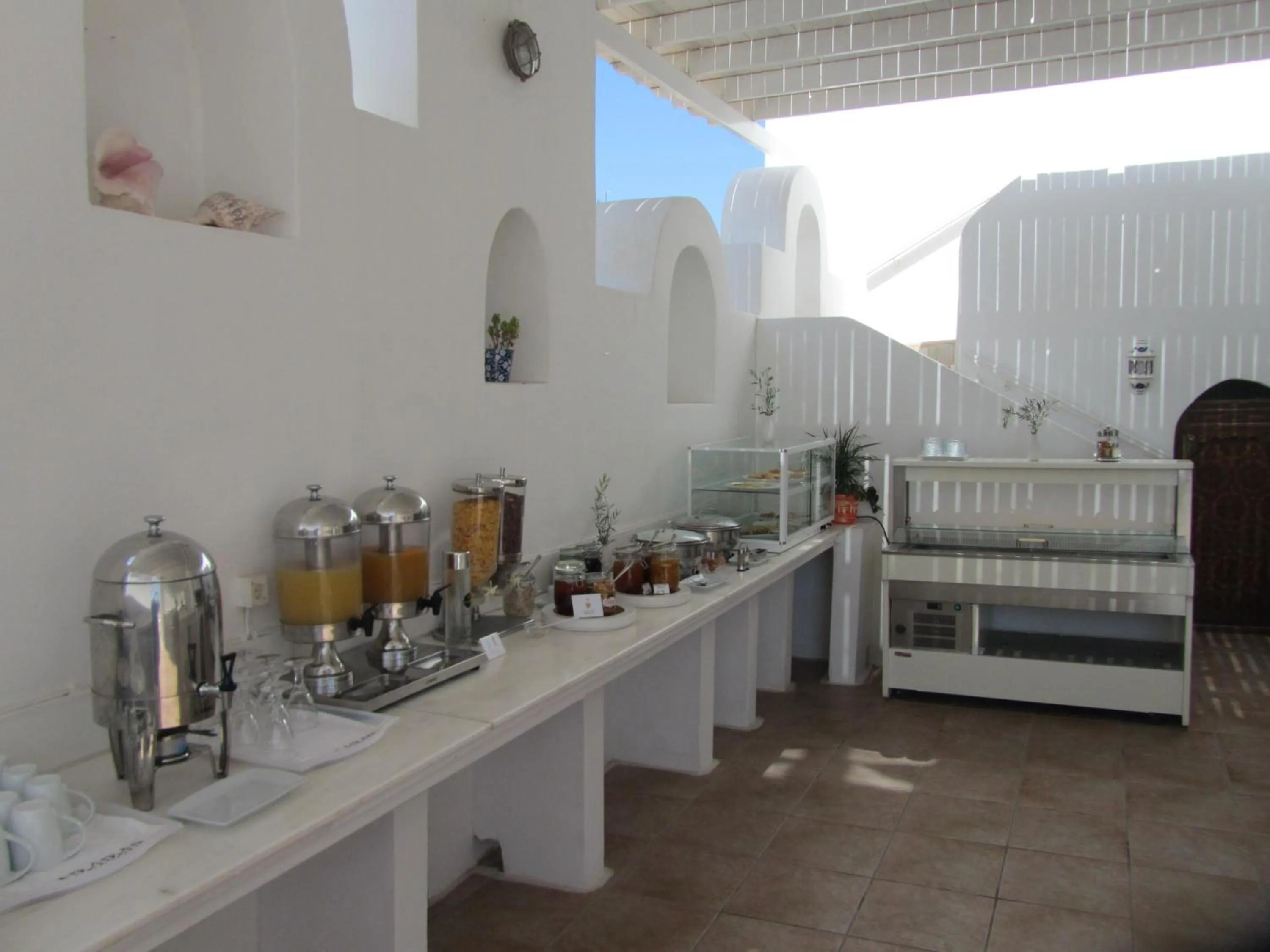 Buffet breakfast in Porto Scoutari Romantic Hotel