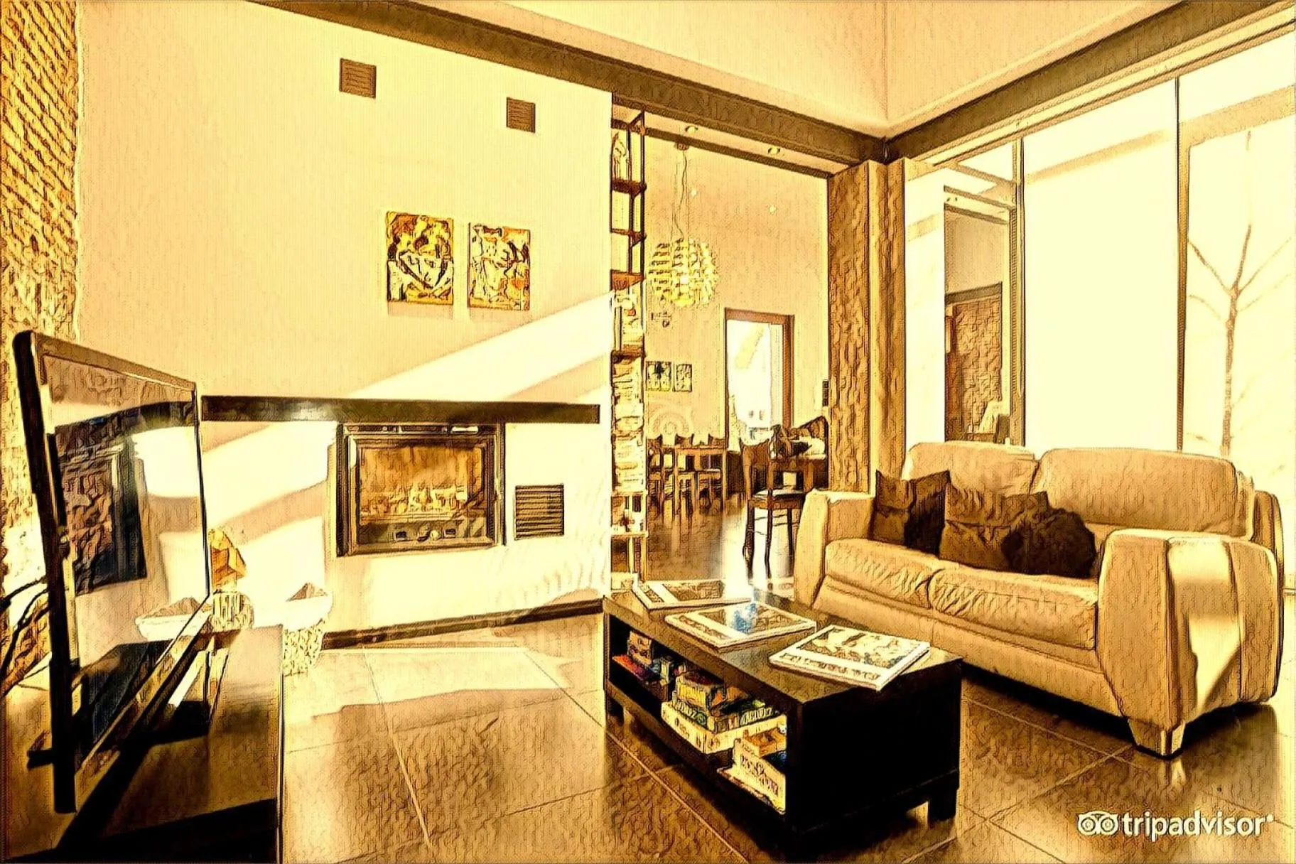 Communal lounge/ TV room in Posada Boutique Las Terrazas