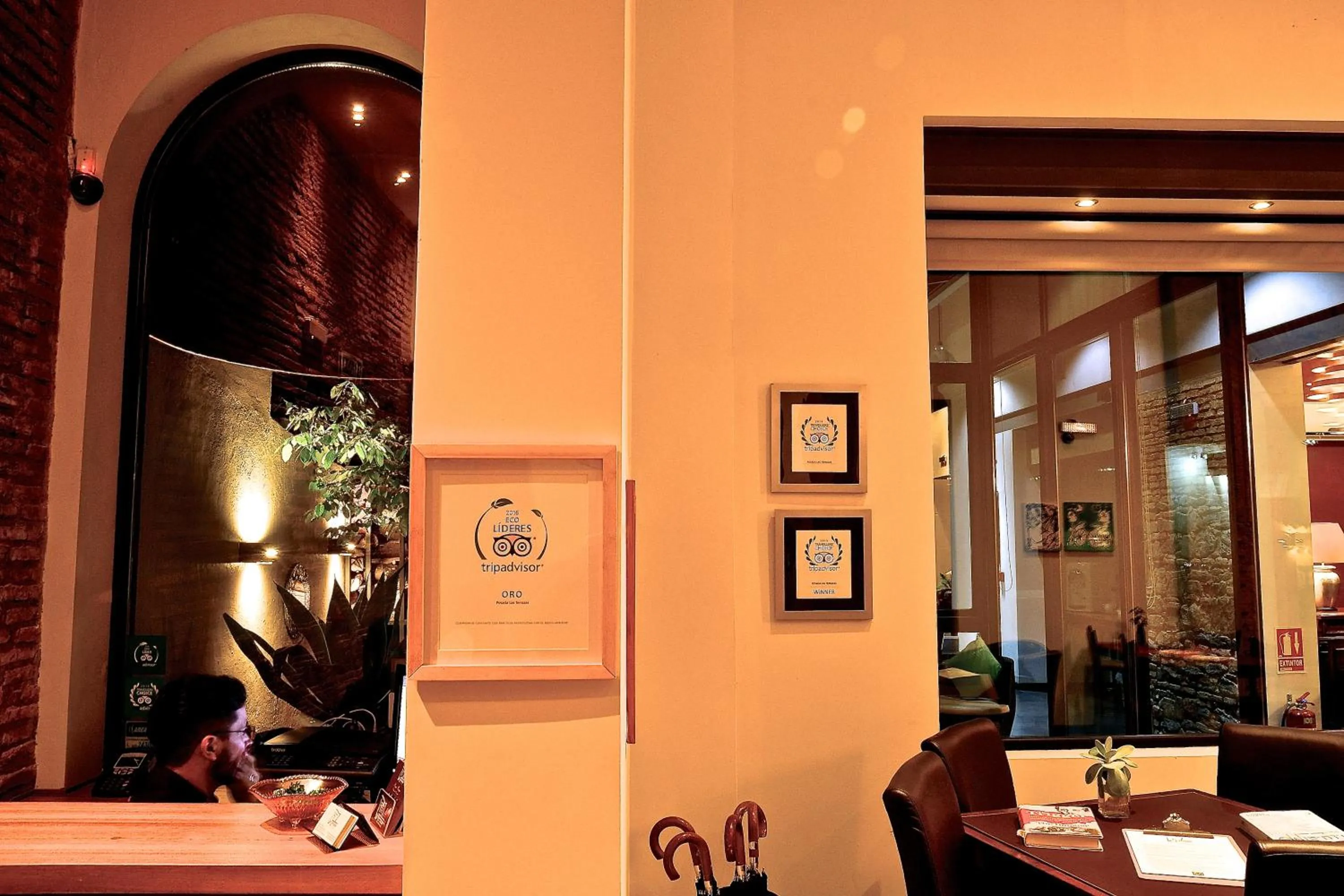 Certificate/Award in Posada Boutique Las Terrazas