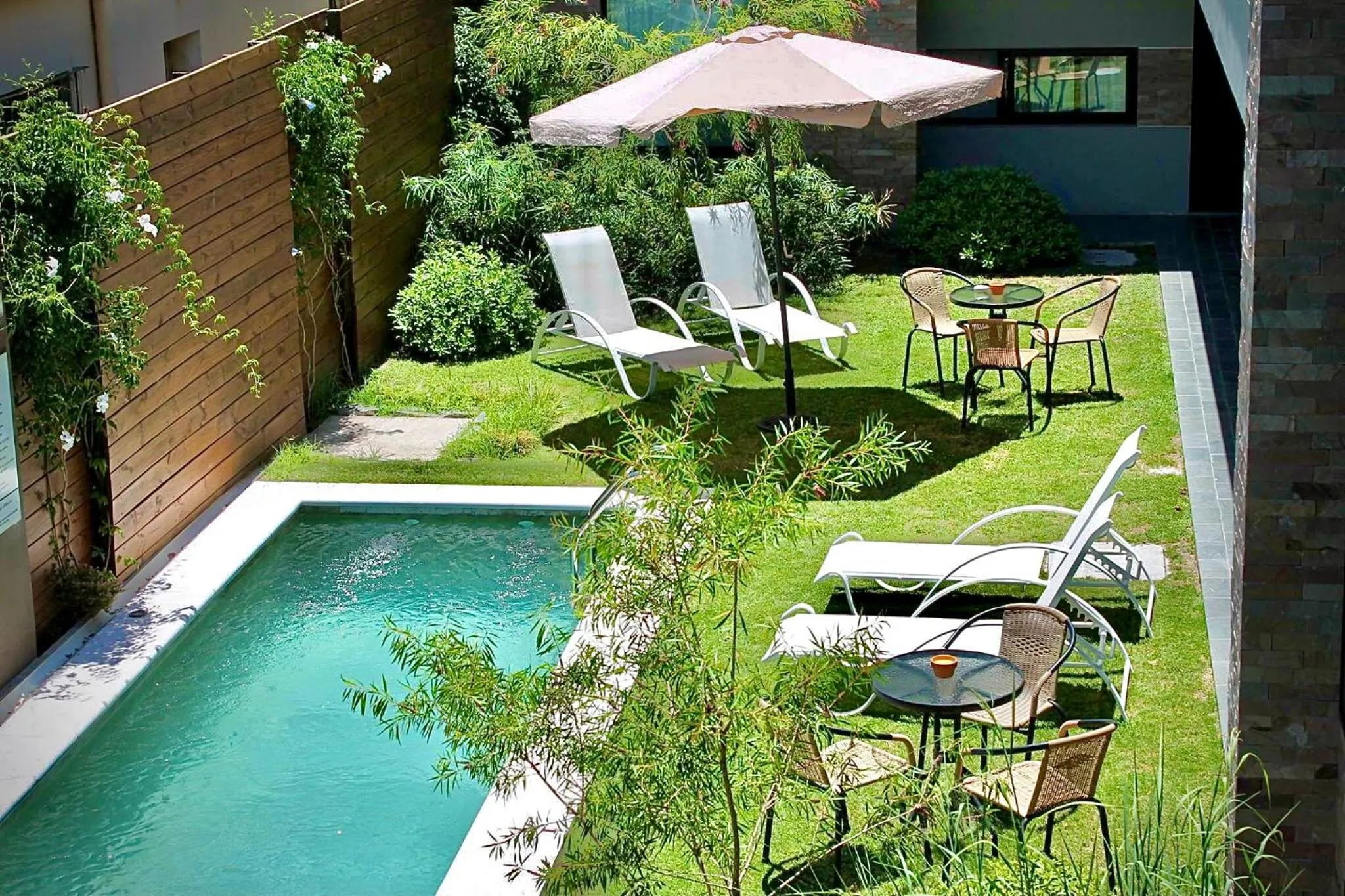 Garden view in Posada Boutique Las Terrazas