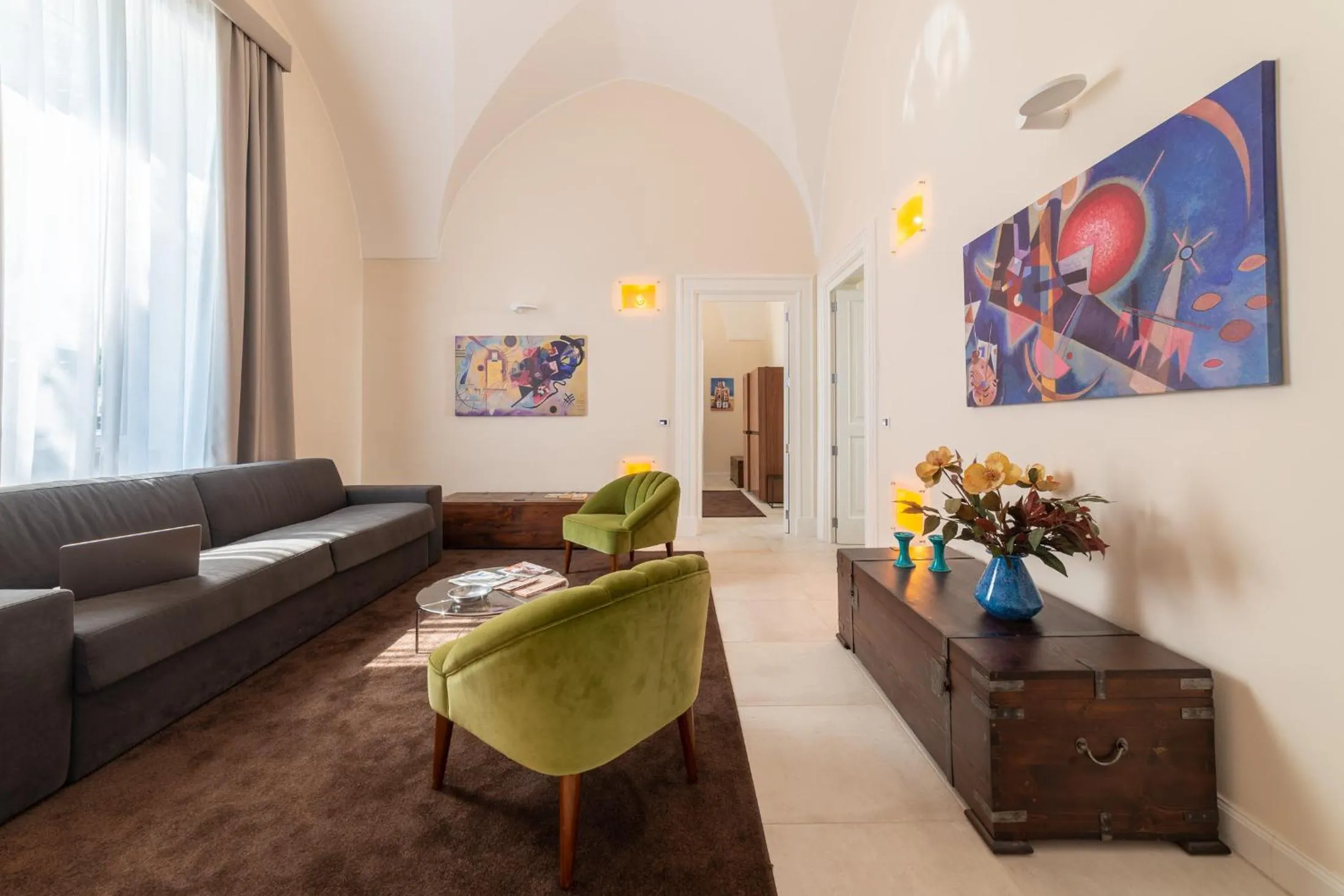 Seating area in Y Arcillos Luxury Rooms CIN ITO75O35B4OOO468O2