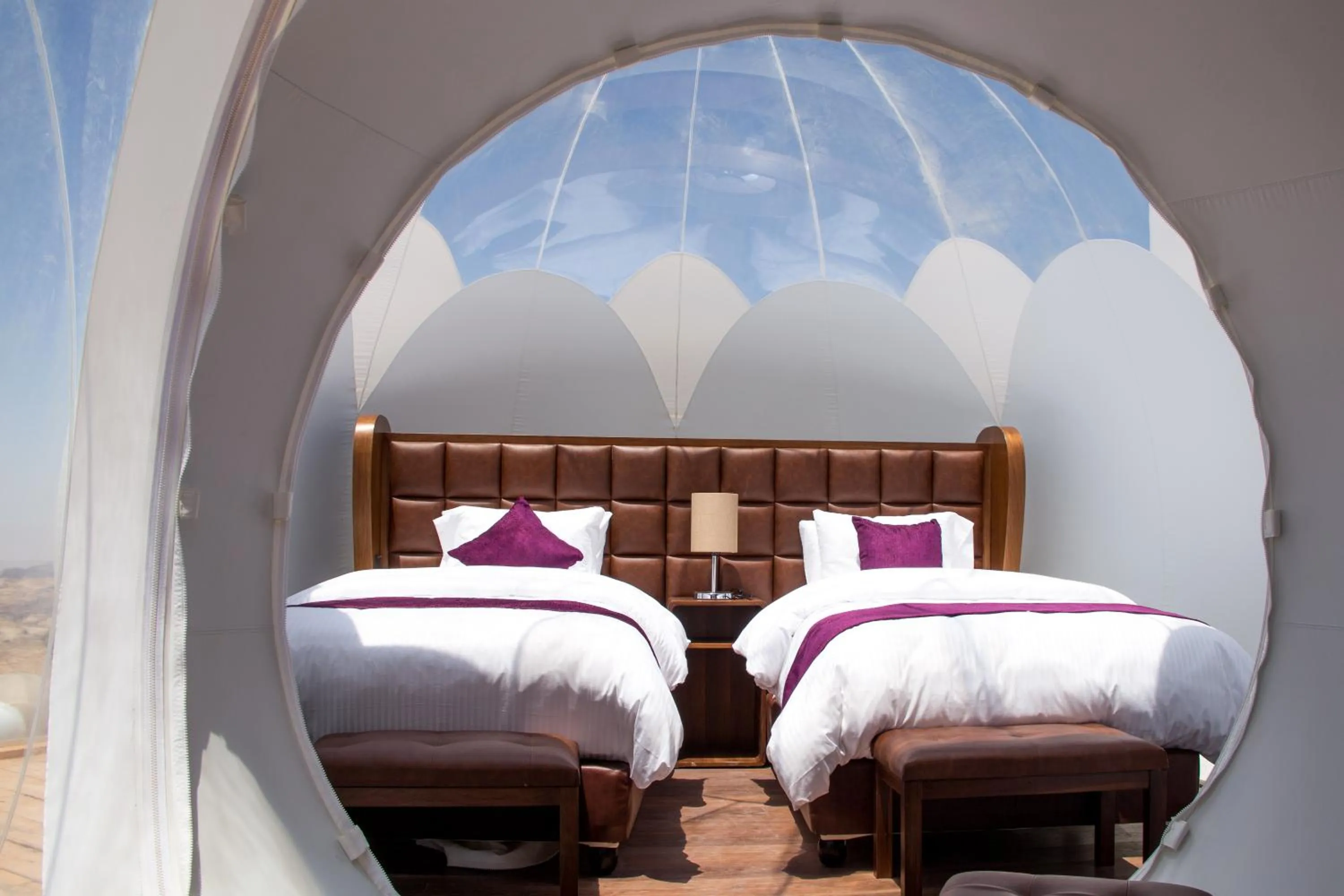 Bed in Petra Bubble Luxotel