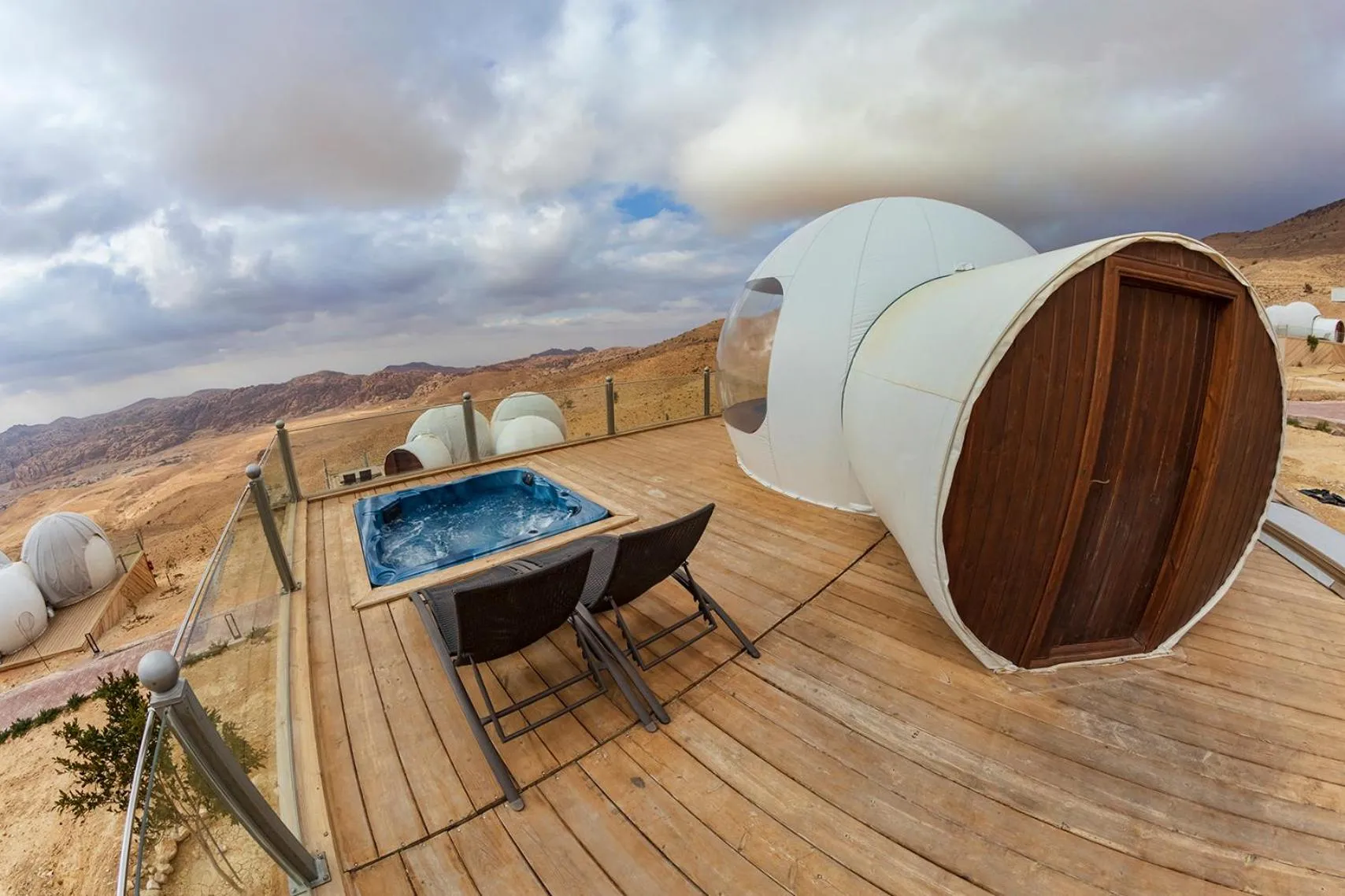 Balcony/Terrace in Petra Bubble Luxotel