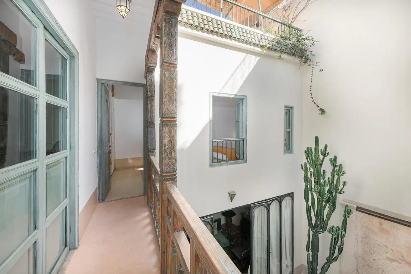Inner courtyard view in Riad Le J