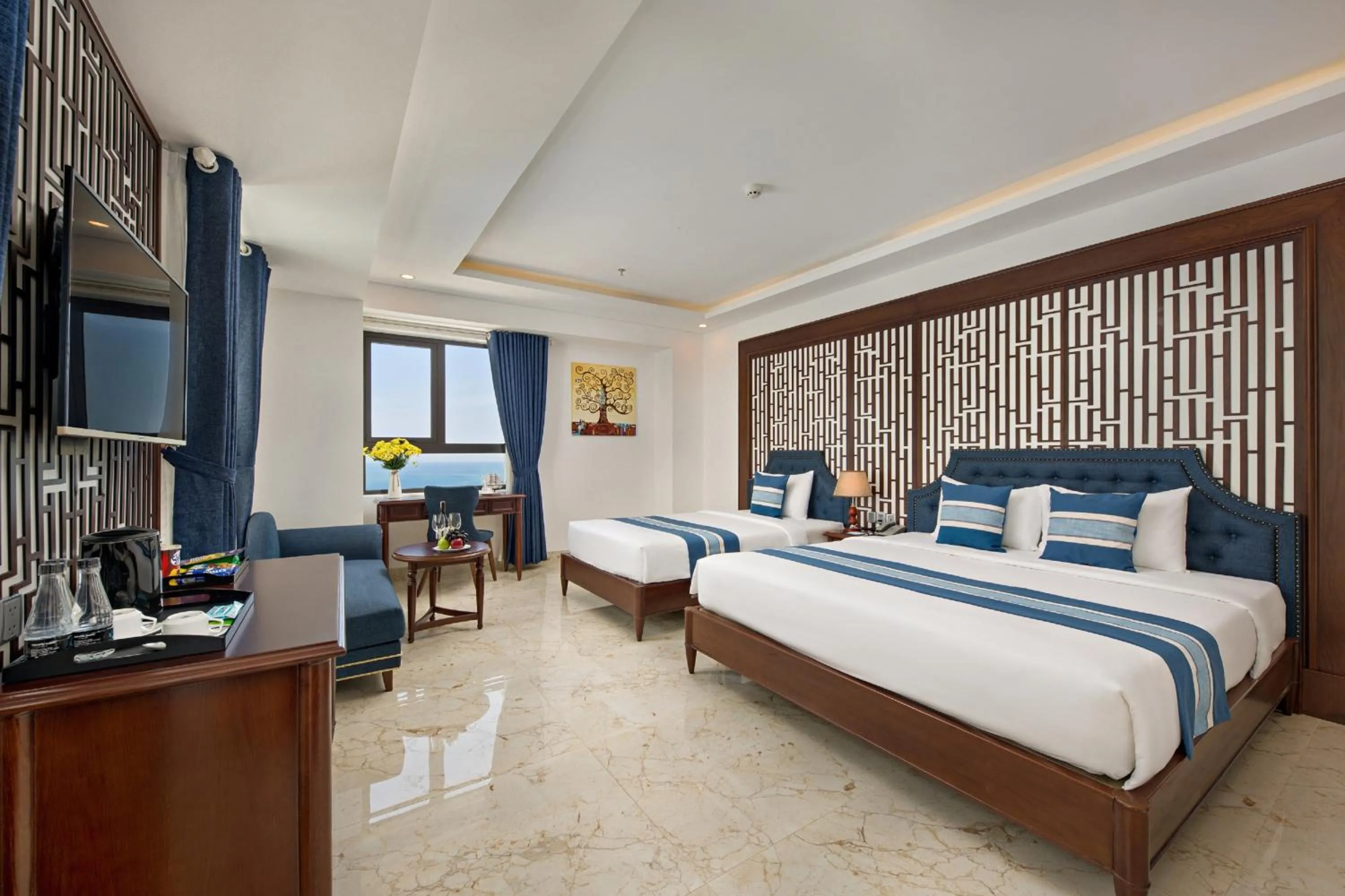 Photo of the whole room, Bed in Eden Ocean View Hotel Da Nang