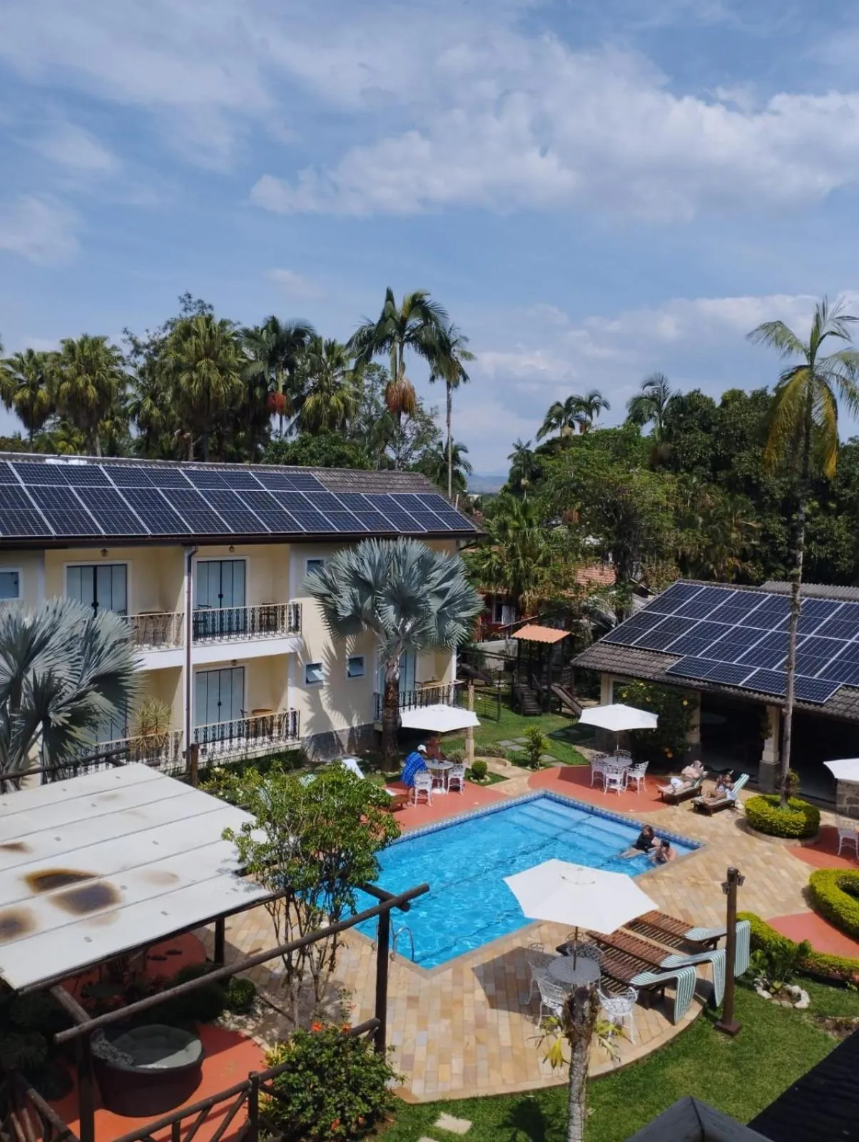 Pool view in Hotel Rio Penedo