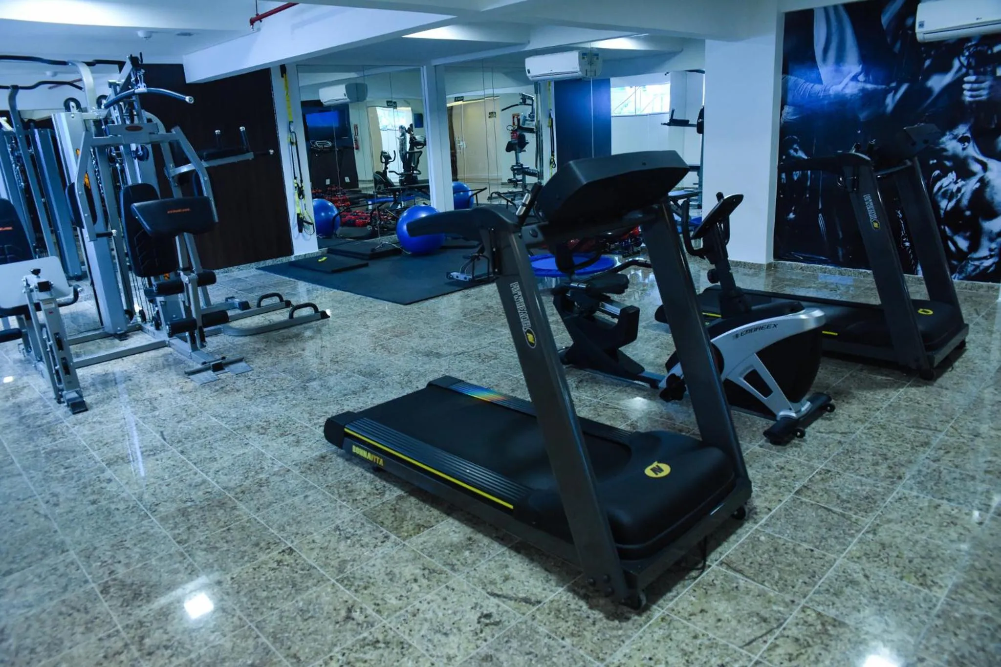 Fitness centre/facilities in Blue Open Hotel