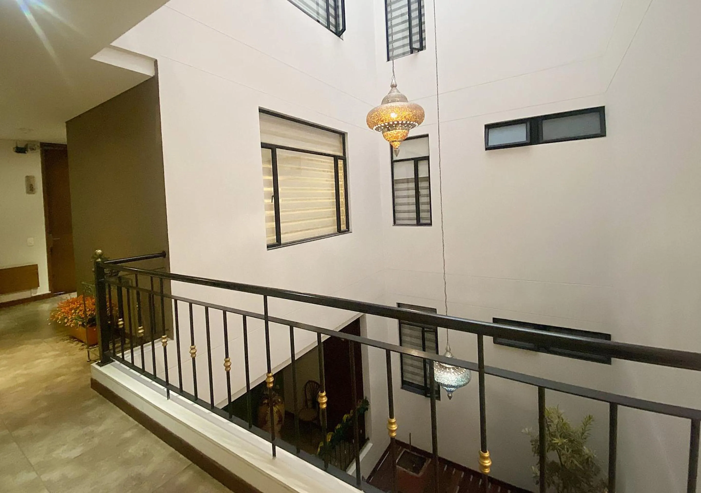 Balcony/Terrace in Apartasuites BellHouse Bogotá