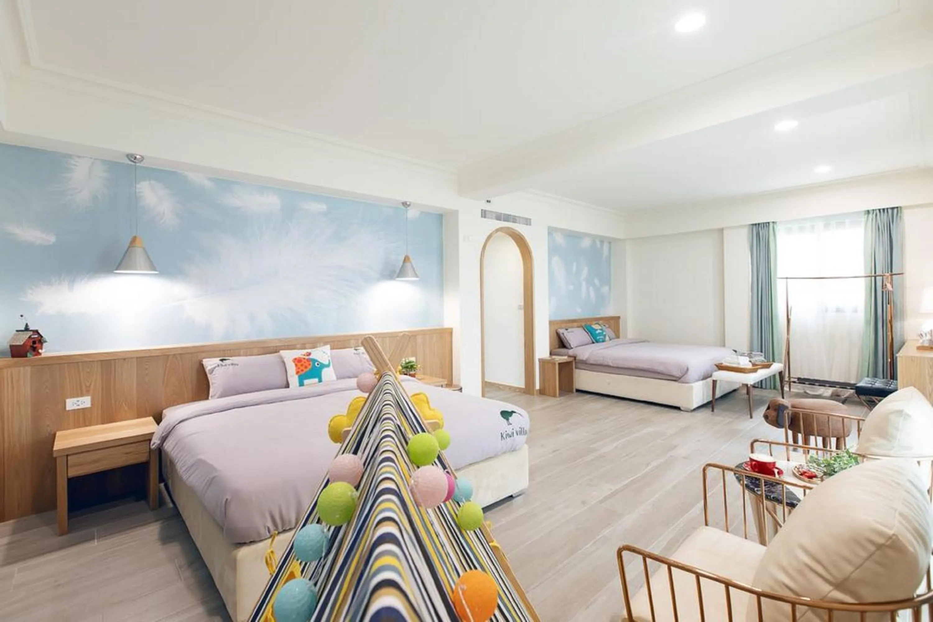 Decorative detail, Bed in Kiwi Villa