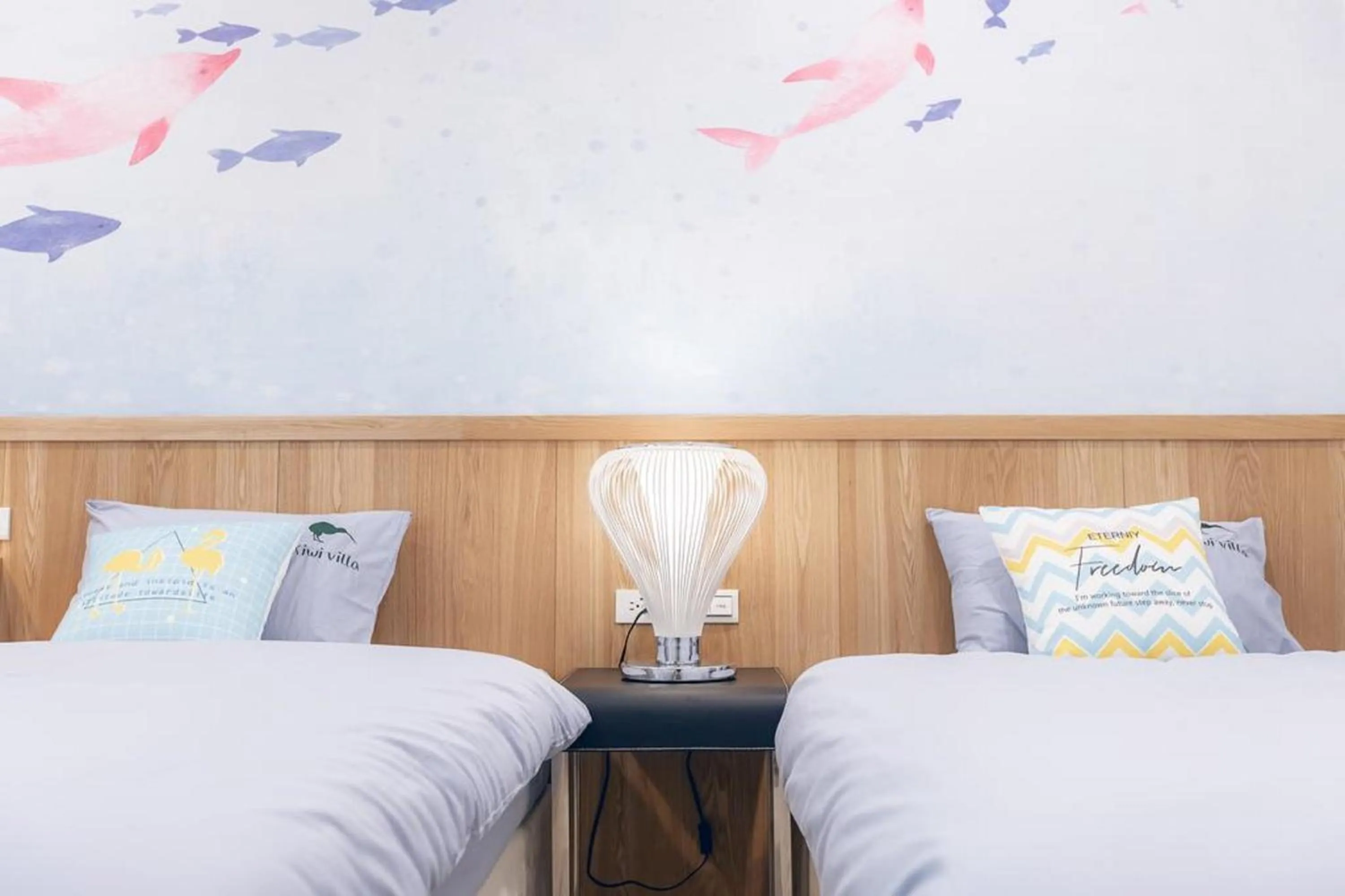 Decorative detail, Bed in Kiwi Villa