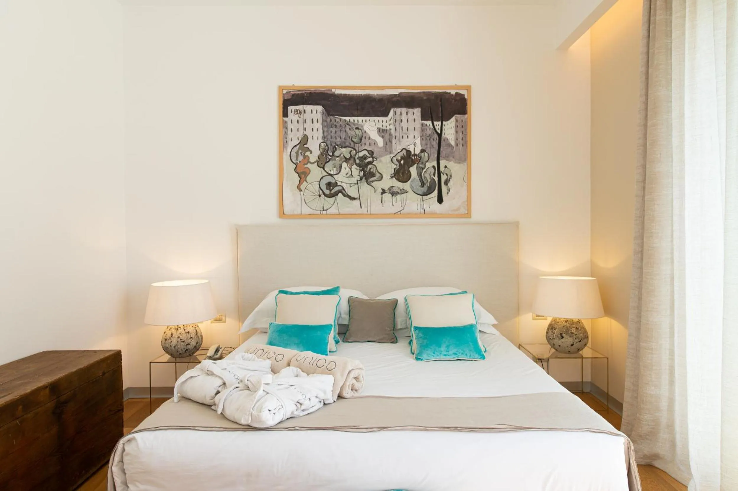 Bed in Unìco Boutique Hotel d'Arte