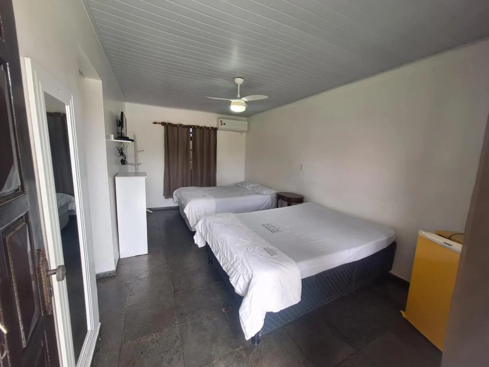 Bed in Pousada Estalage