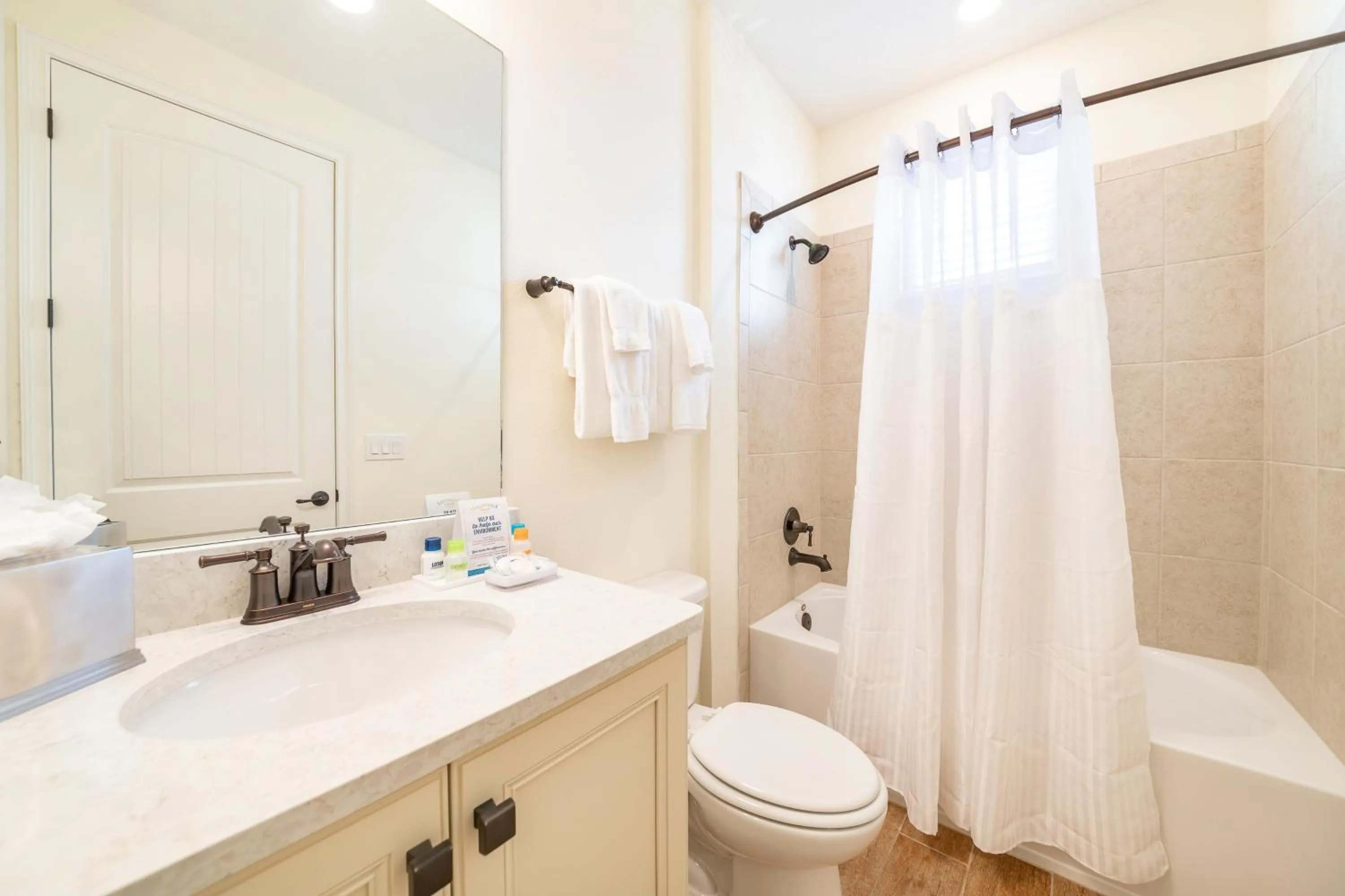 Toilet in Margaritaville Cottages Orlando by Rentyl with H2O Waterpark