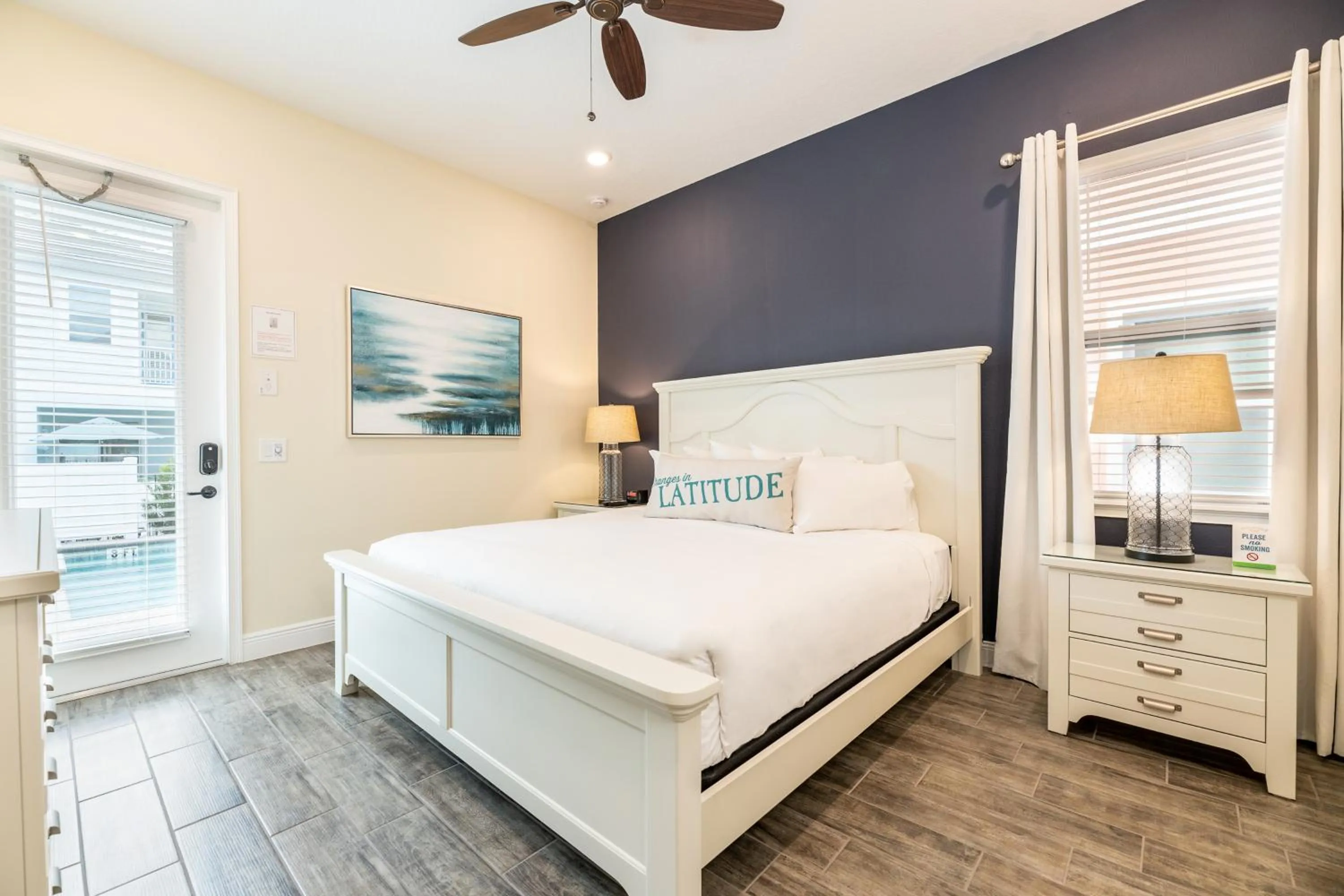 Bedroom, Bed in Margaritaville Cottages Orlando by Rentyl with H2O Waterpark