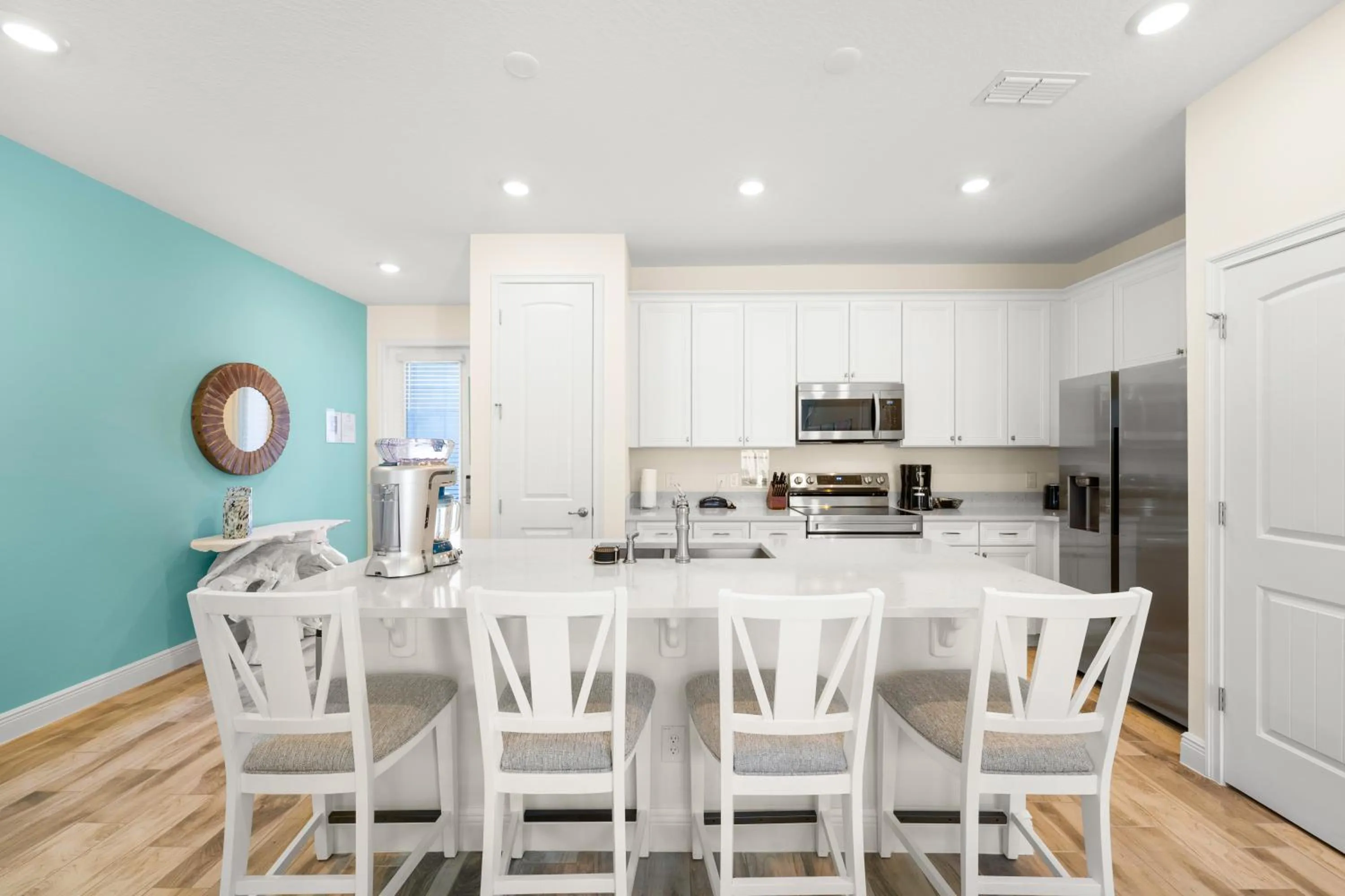 kitchen in Margaritaville Cottages Orlando by Rentyl with H2O Waterpark