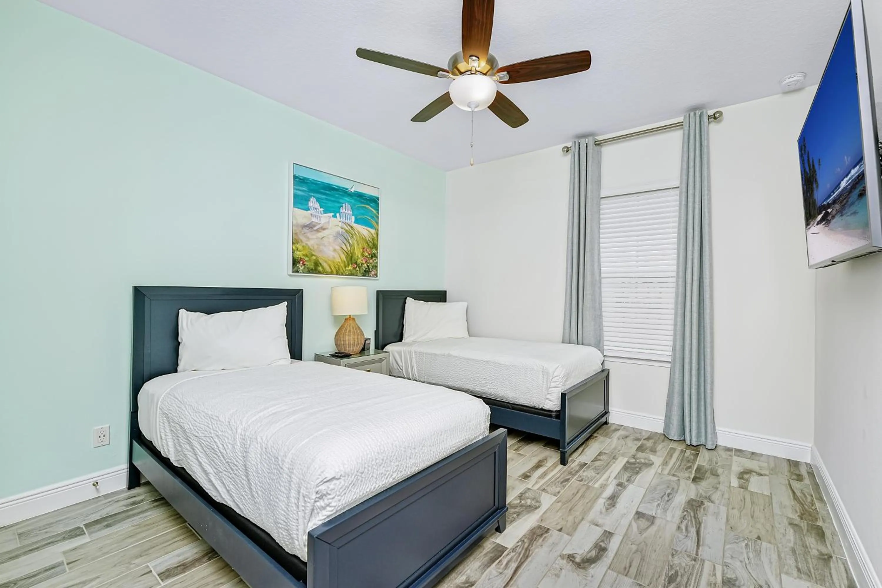Bedroom, Bed in Margaritaville Cottages Orlando by Rentyl with H2O Waterpark
