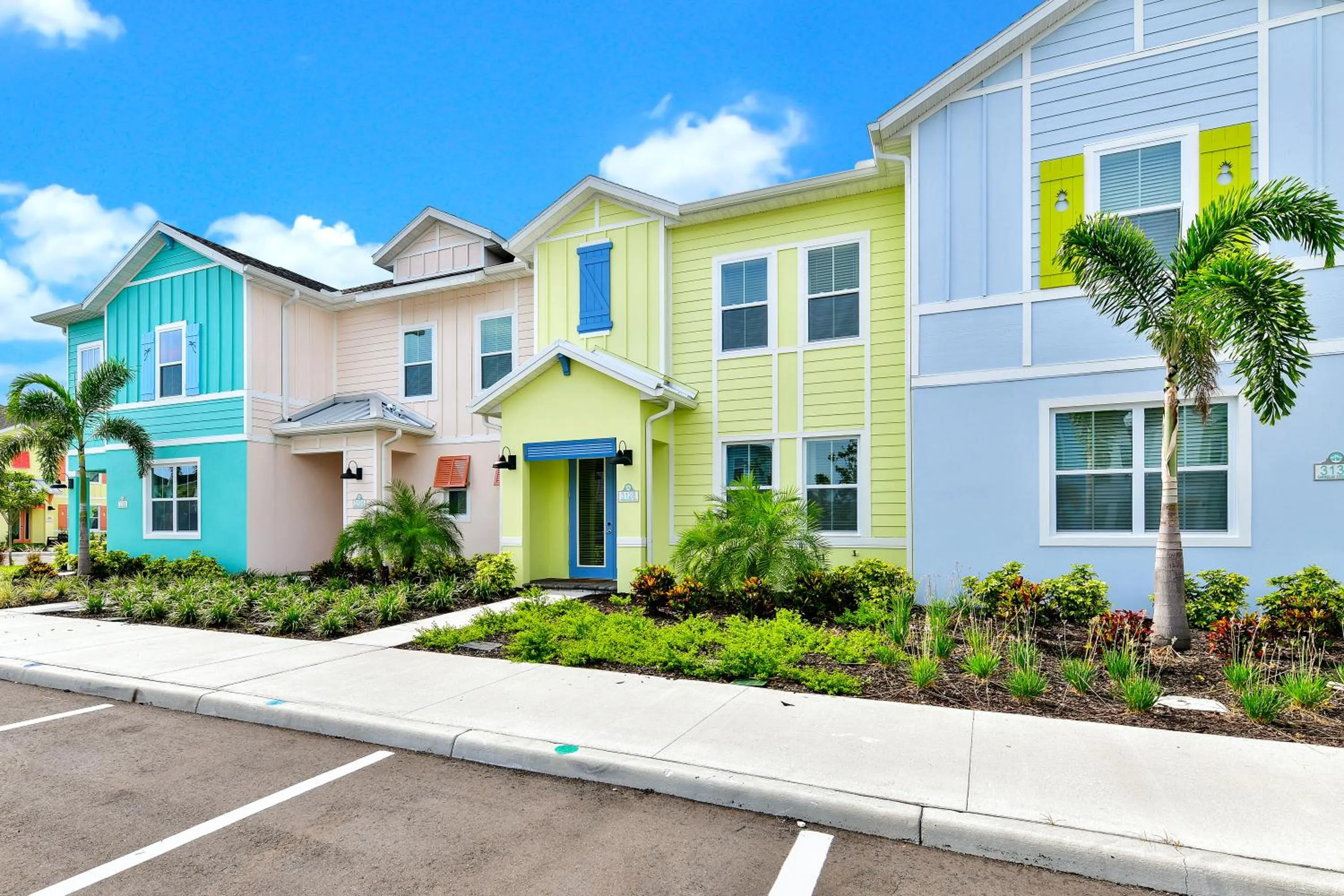 Property building in Margaritaville Cottages Orlando by Rentyl with H2O Waterpark