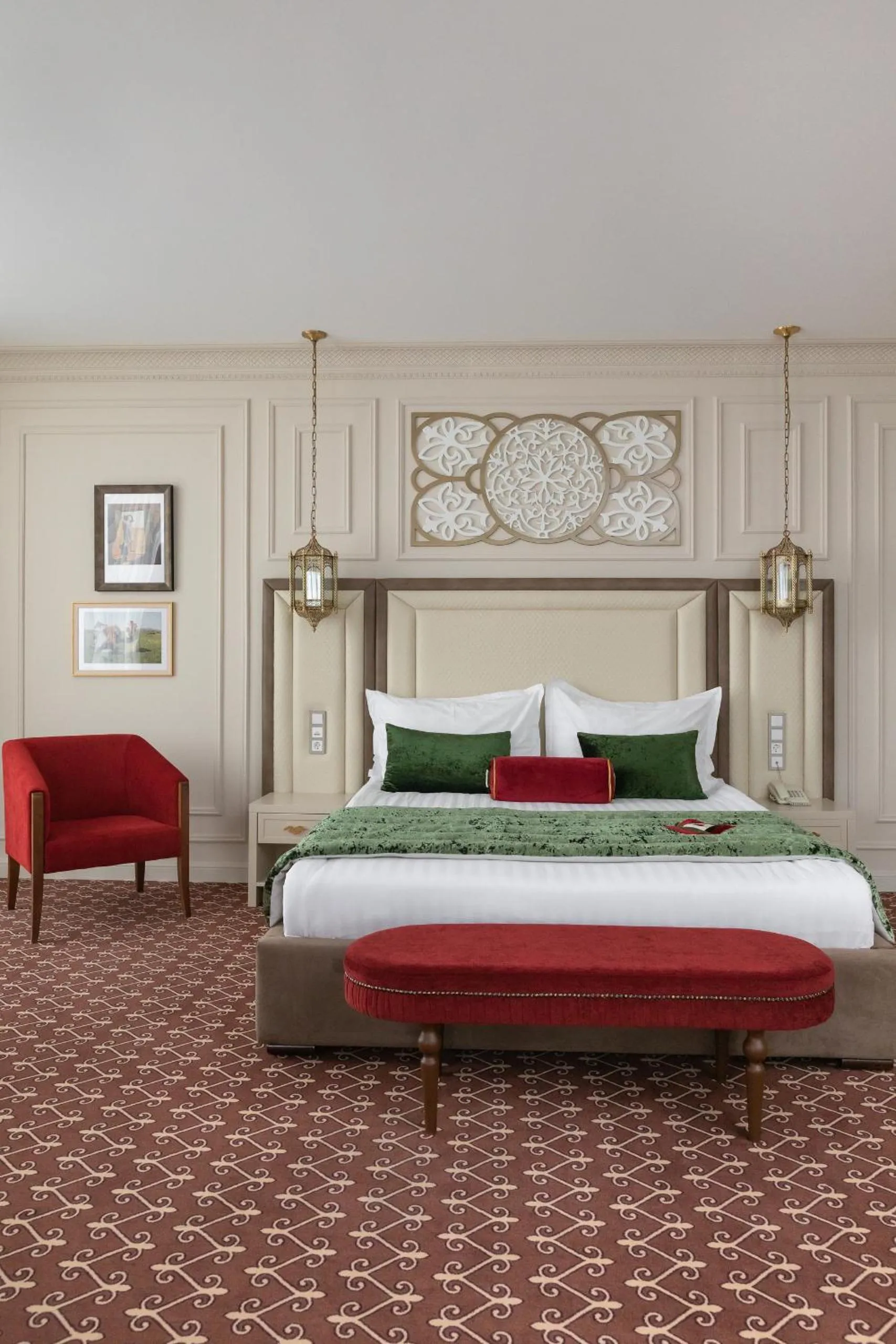 Bed in Jumbaktas Astana Hotel